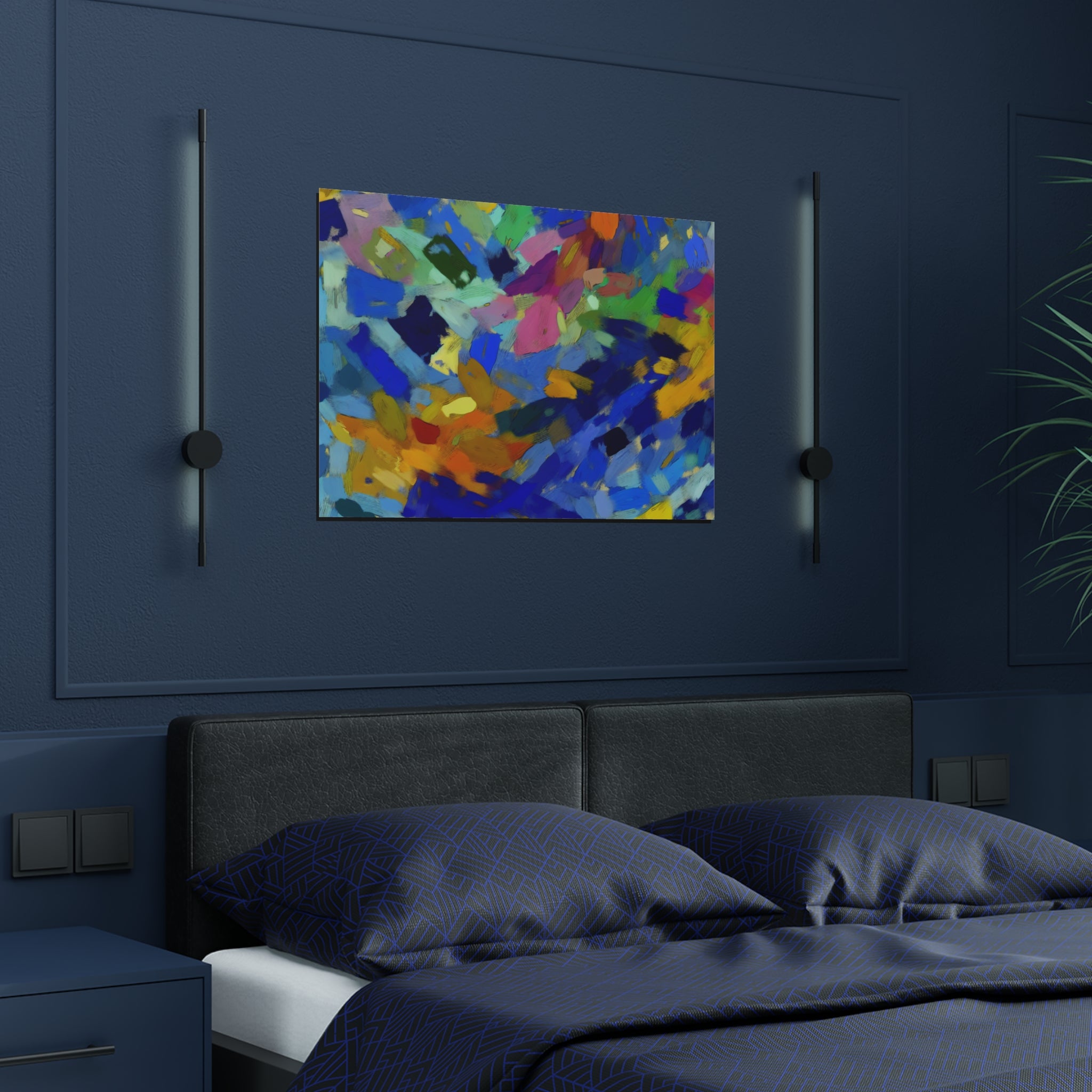 Elysian Whirl and Drift | Satin Print