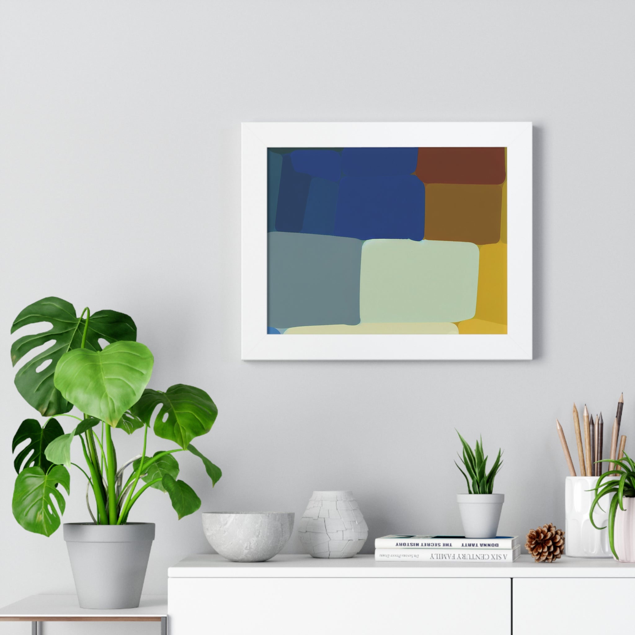 Fluid Harmony and Depth | Framed Print