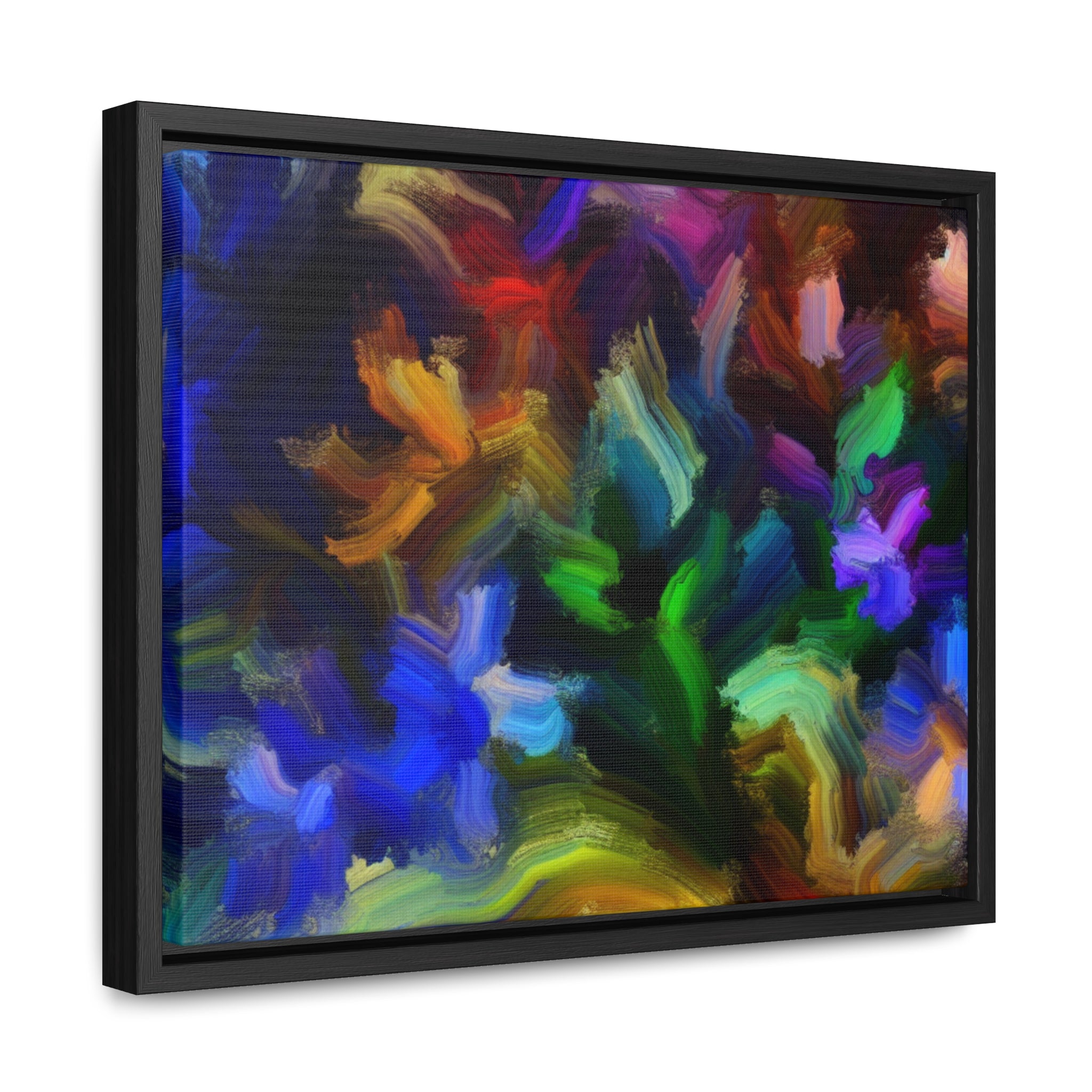 Vibrant Whispers of Flora | Framed Canvas