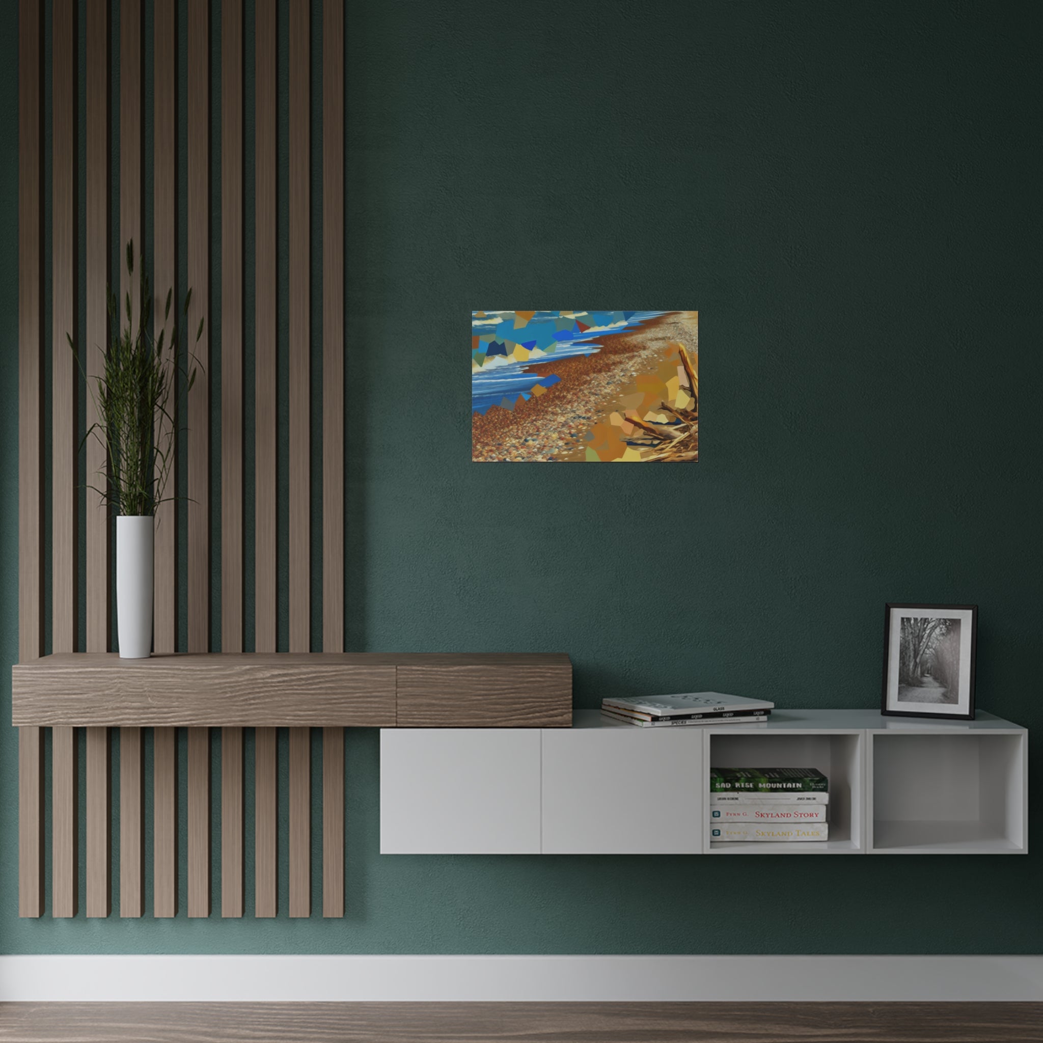 Tidal Whispers and Sunlight | Satin Print