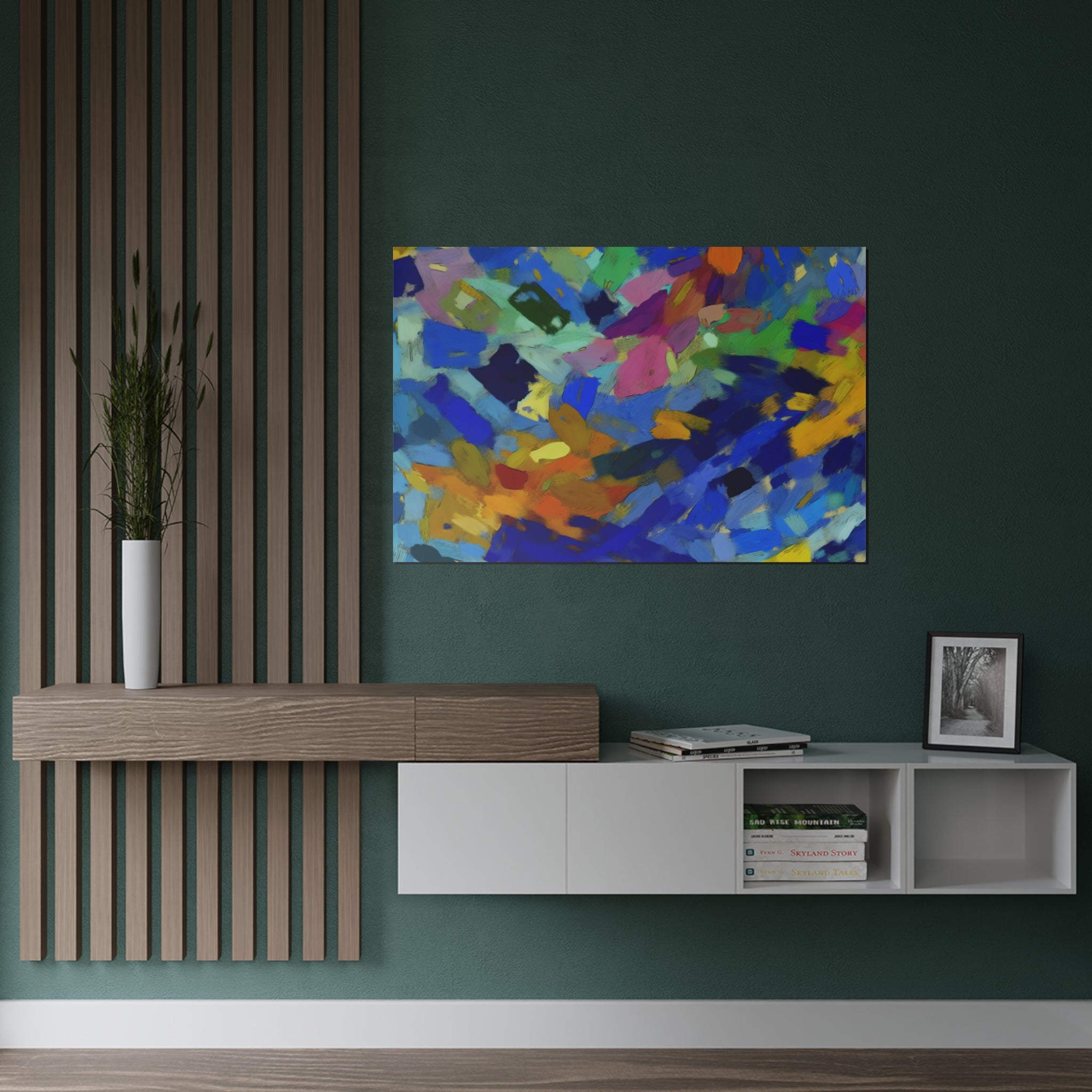 Elysian Whirl and Drift | Satin Print