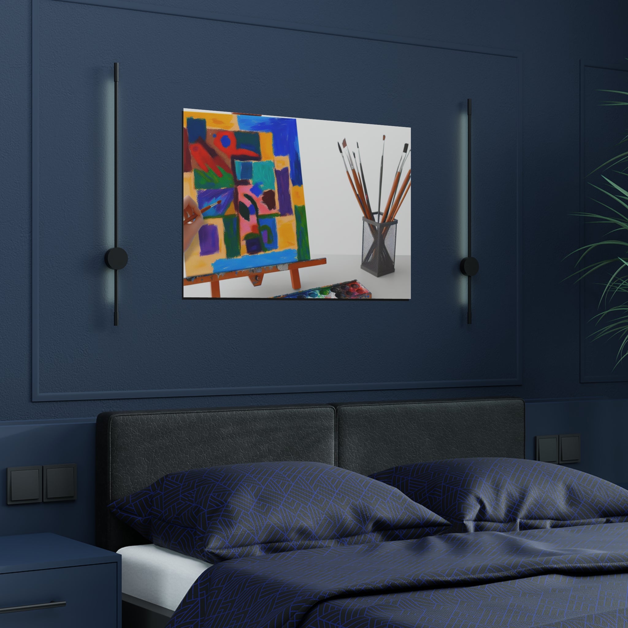 Chromatic Whirlwind of Emotion | Satin Print