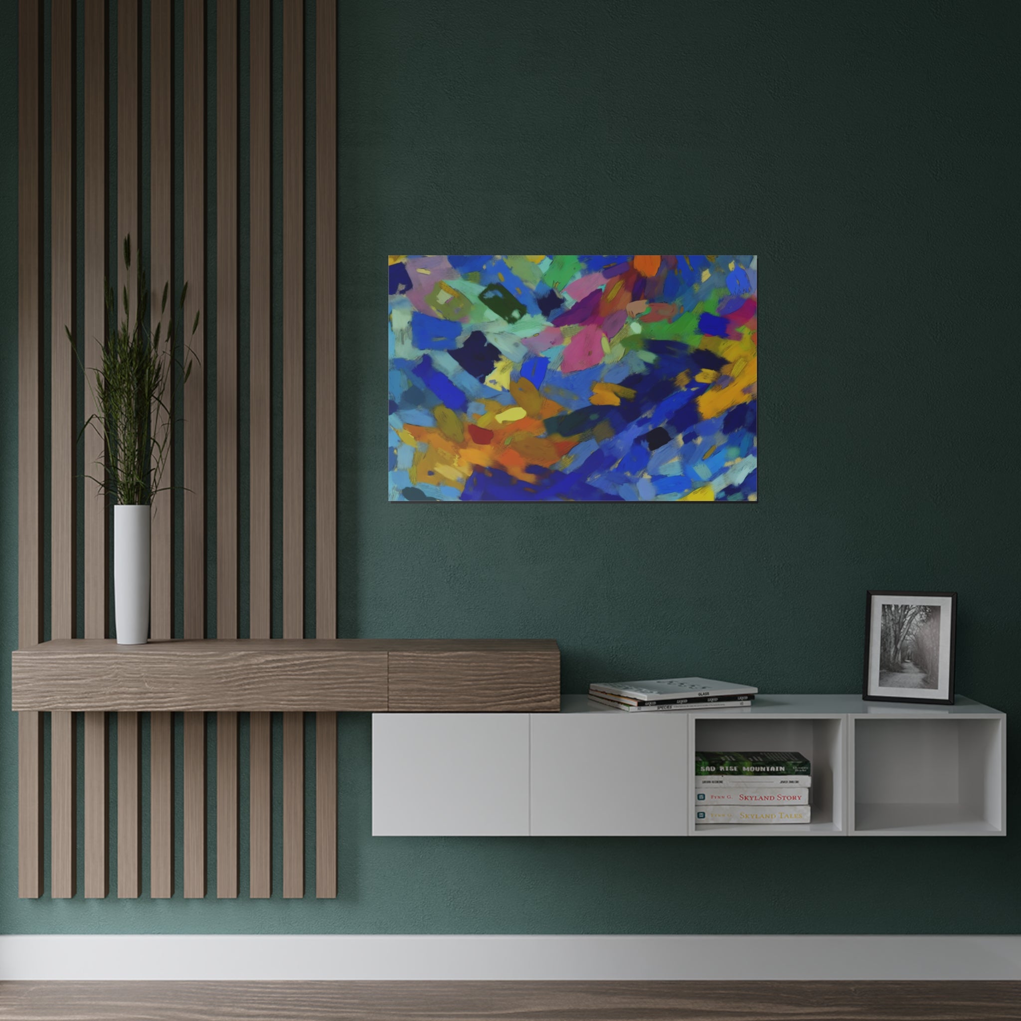 Elysian Whirl and Drift | Satin Print