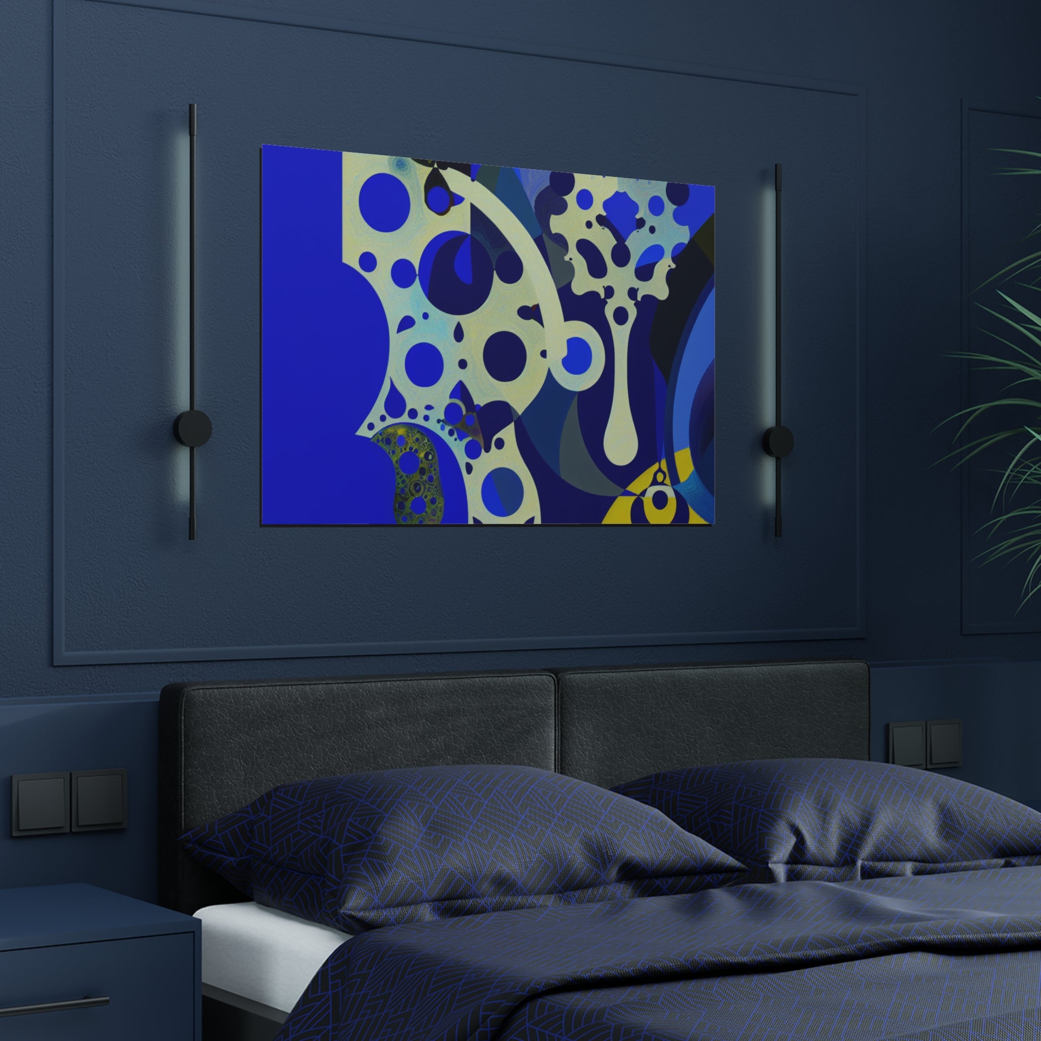 Fluid Dreams and Shadows | Satin Print
