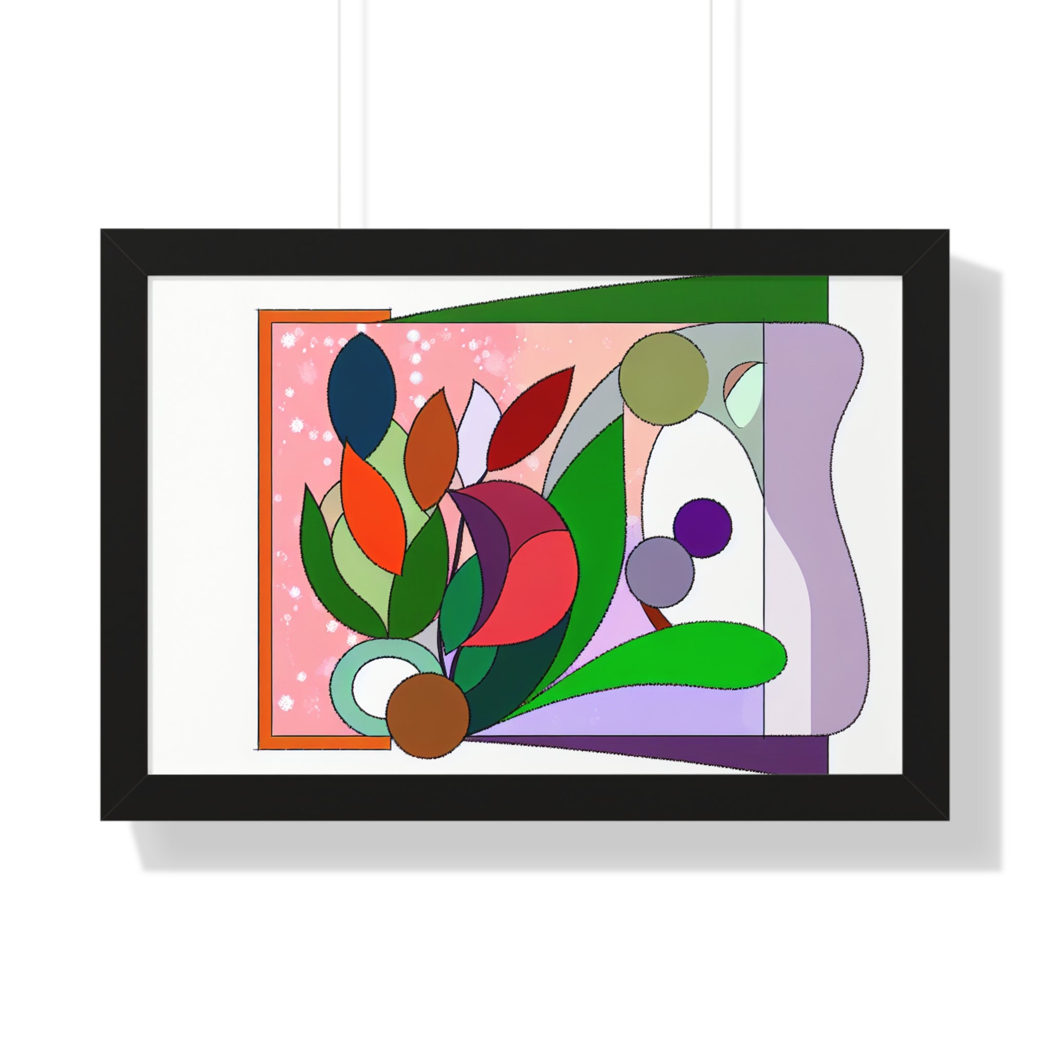 Verdant Whispers and Blooms | Framed Print
