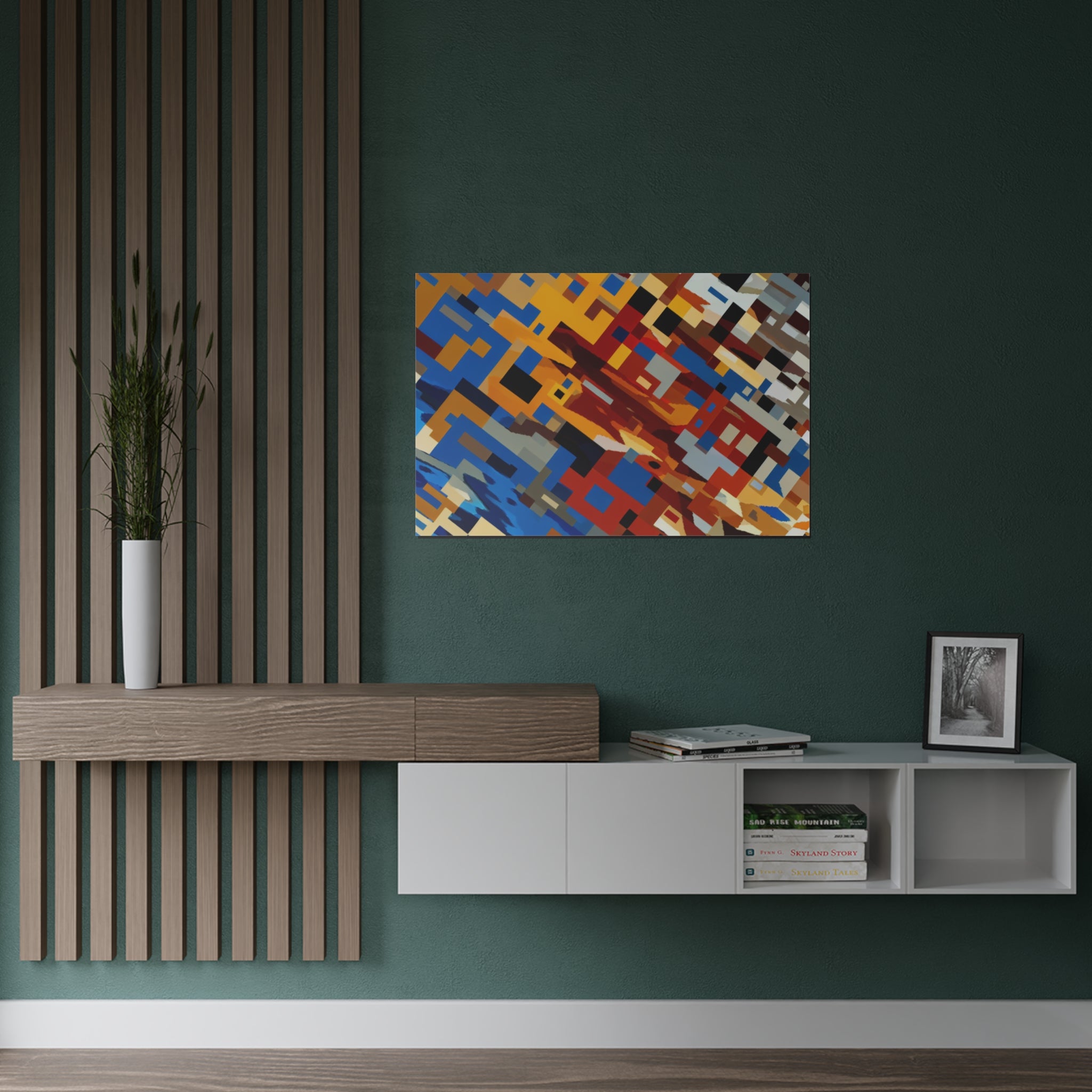 Urban Pulse and Shadows | Satin Print