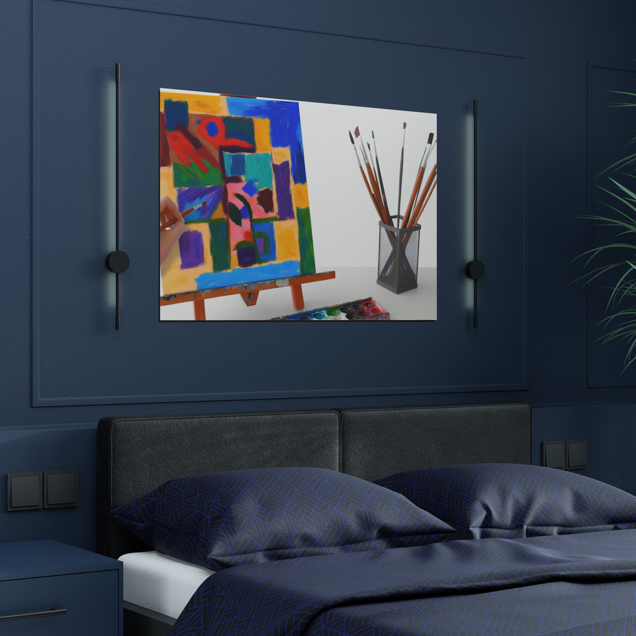 Chromatic Whirlwind of Emotion | Satin Print