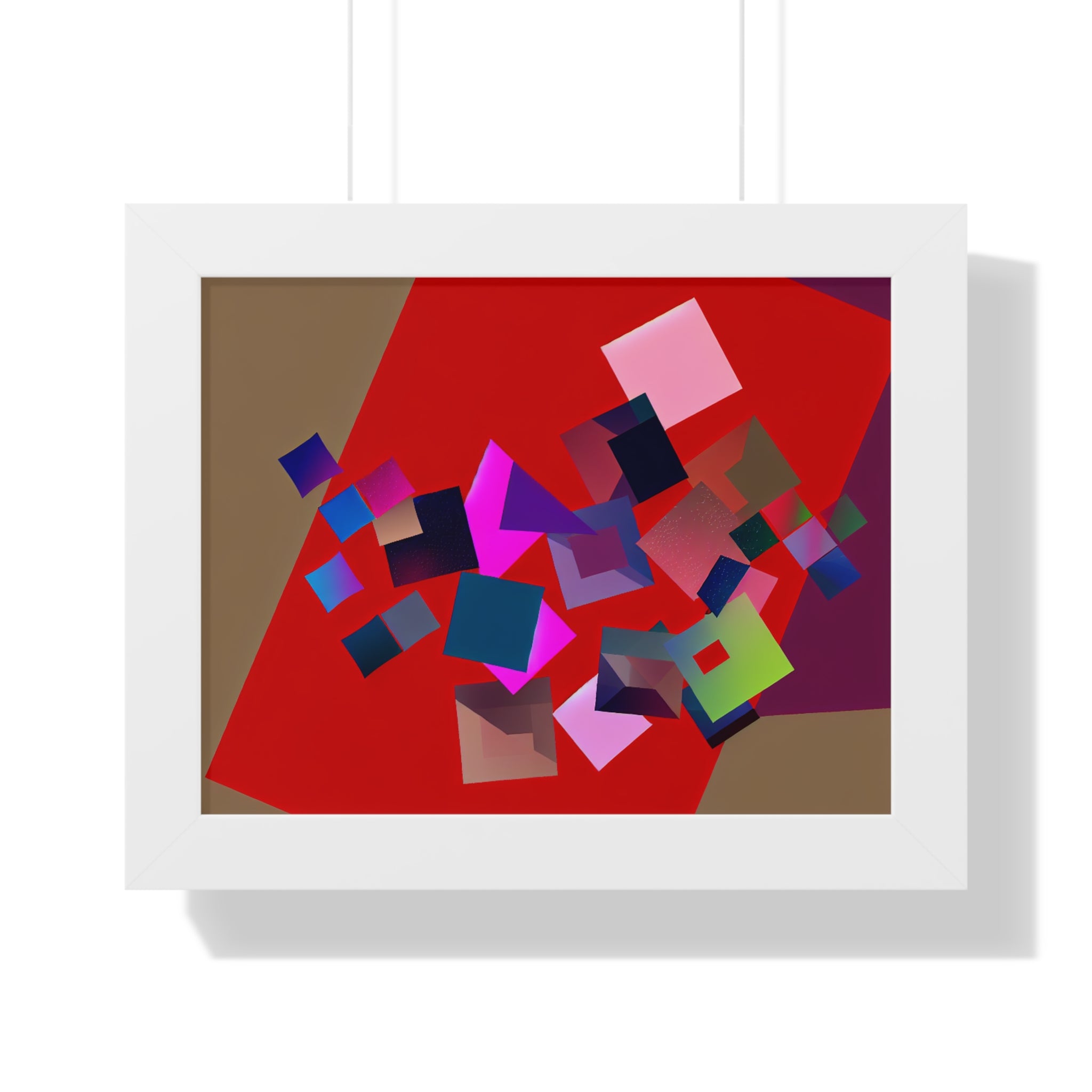 Vibrant Square Serenade | Framed Print
