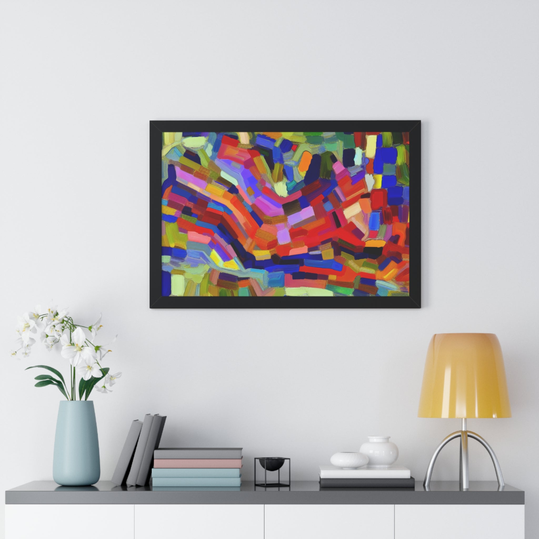 Vivid Echoes in Motion | Framed Print