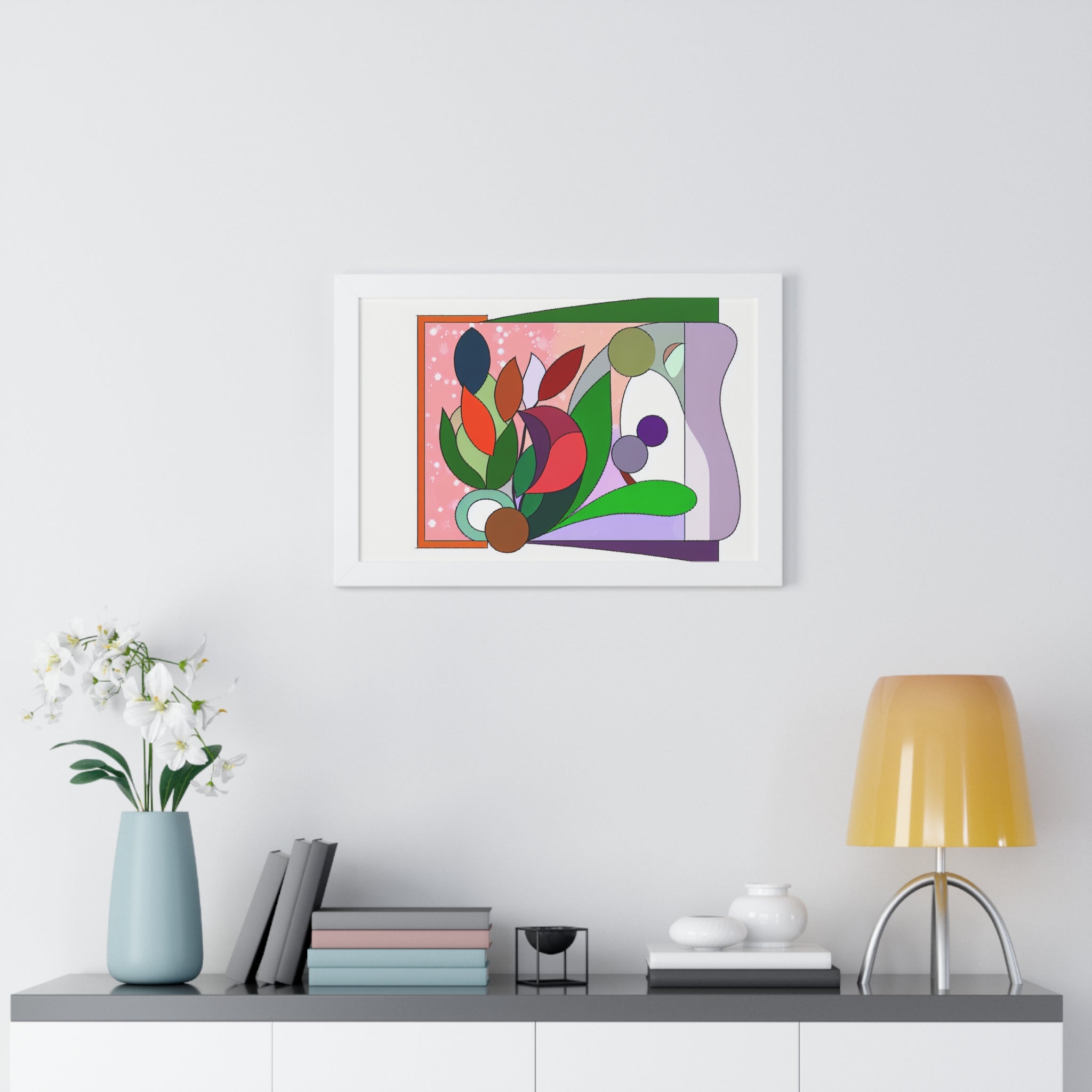 Verdant Whispers and Blooms | Framed Print