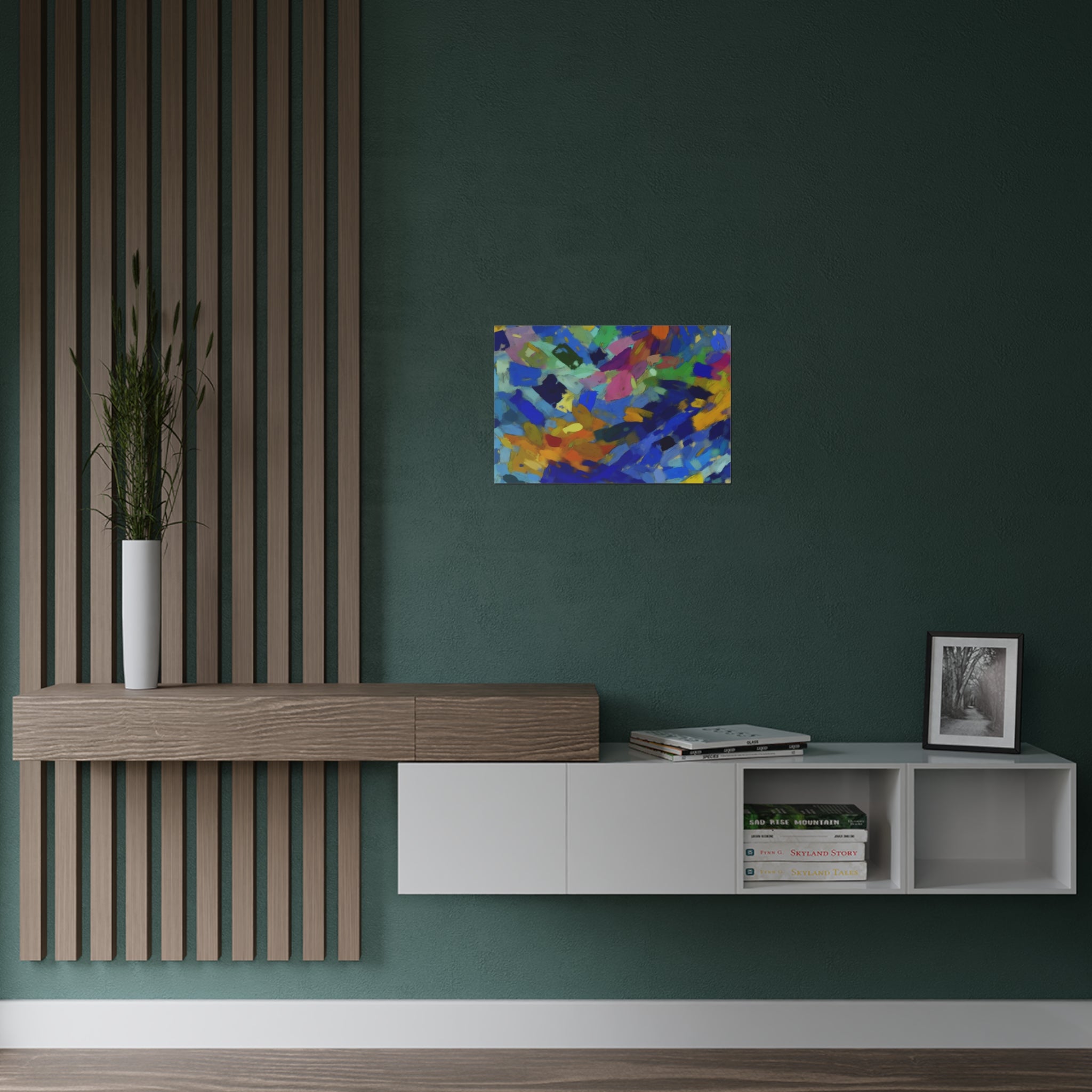 Elysian Whirl and Drift | Satin Print