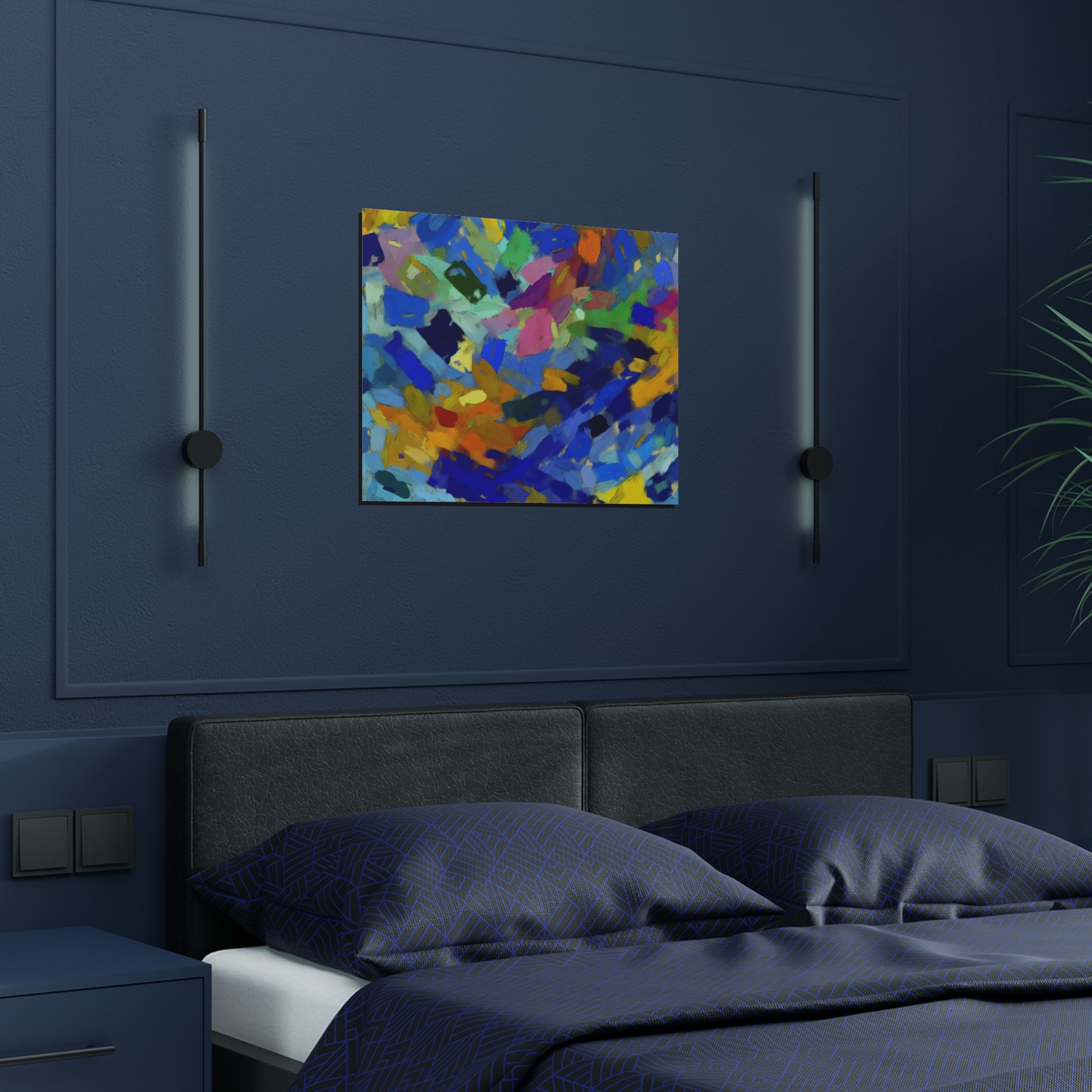 Elysian Whirl and Drift | Satin Print