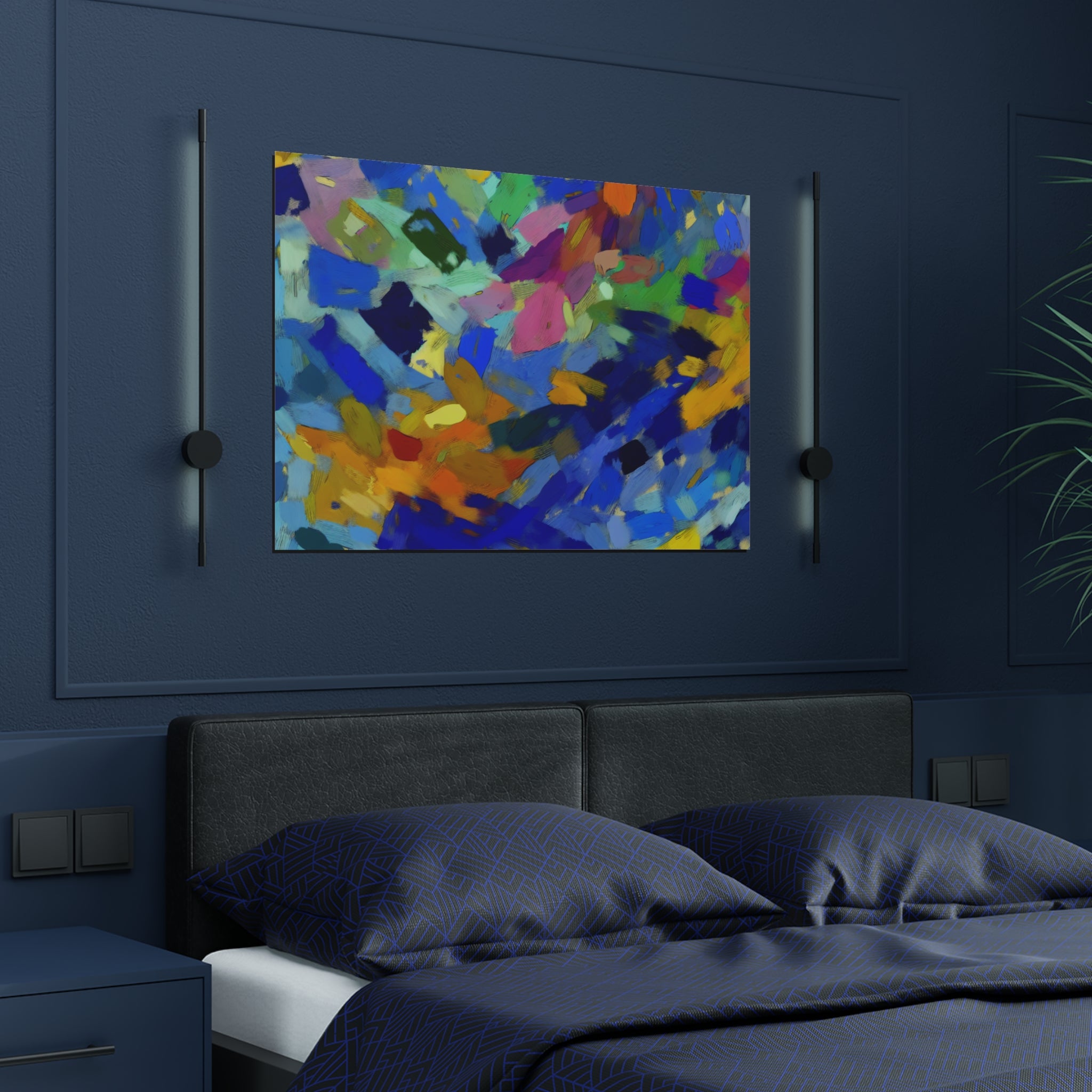 Elysian Whirl and Drift | Satin Print