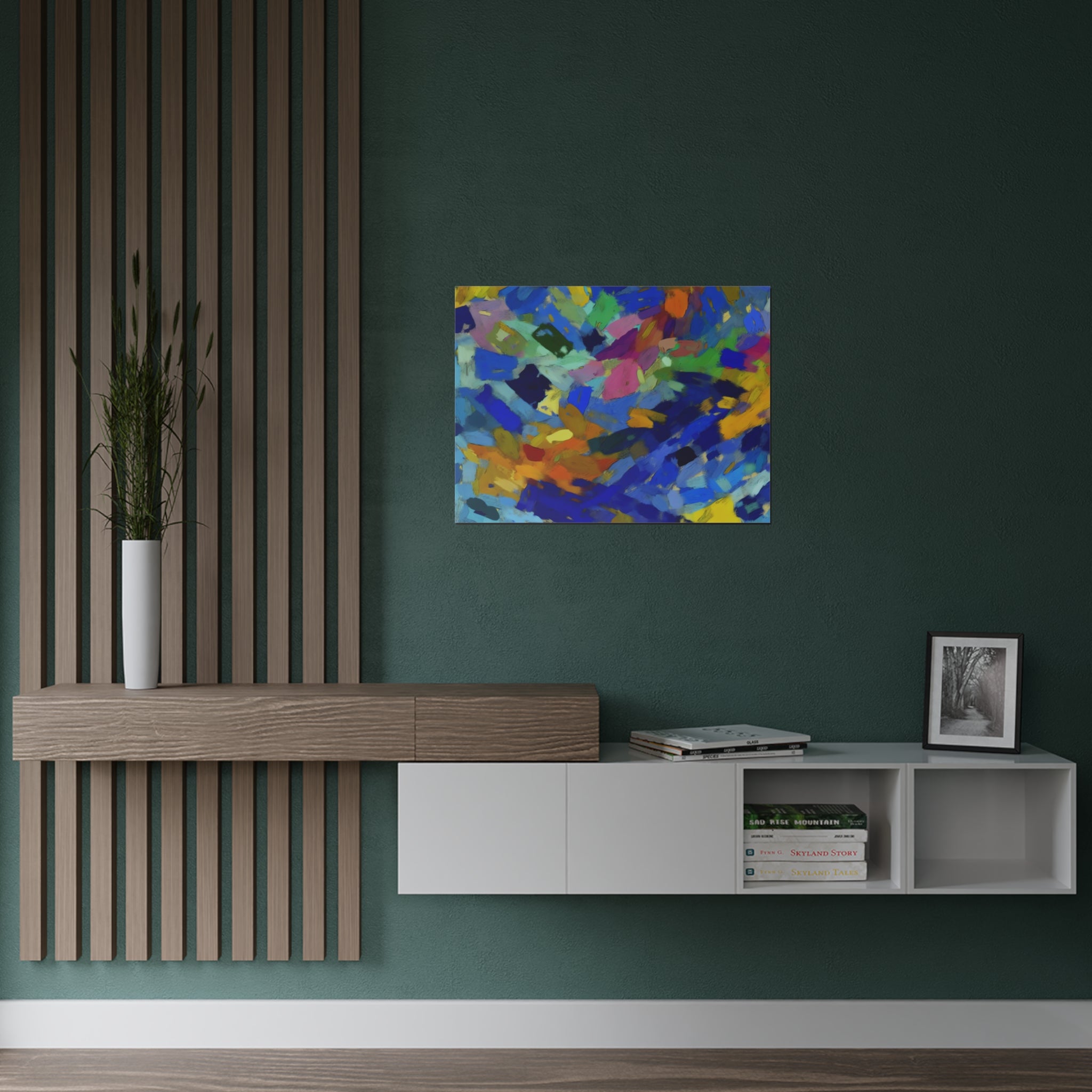 Elysian Whirl and Drift | Satin Print