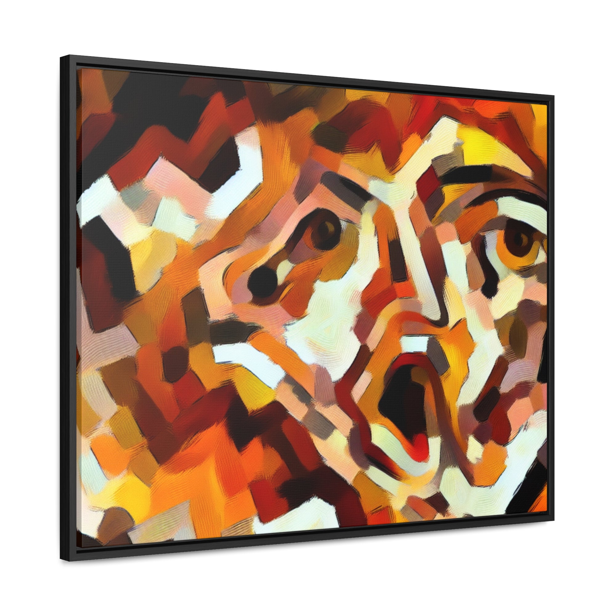 Fiery Unraveling and Dread | Framed Canvas