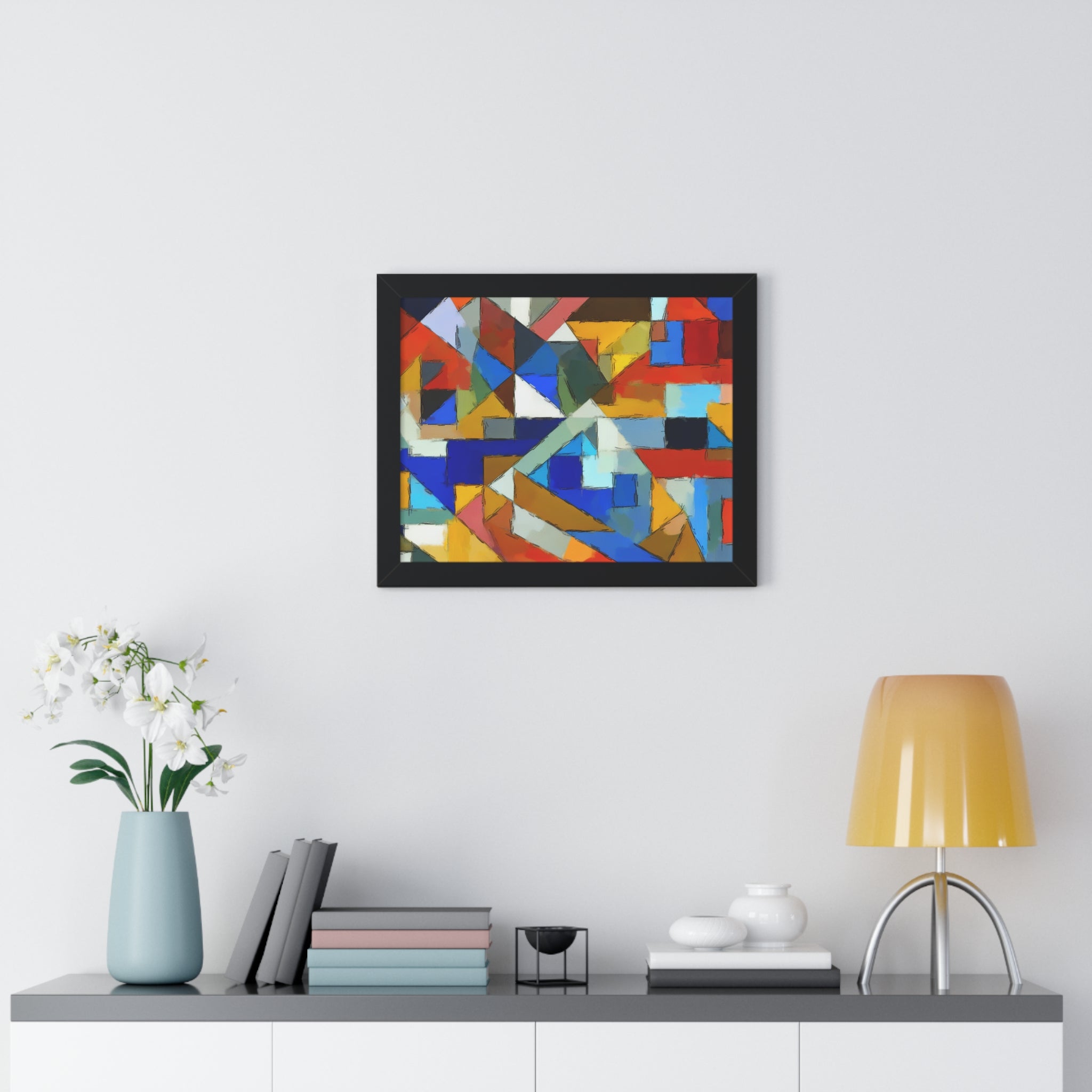 Geometric Pulse and Color | Framed Print