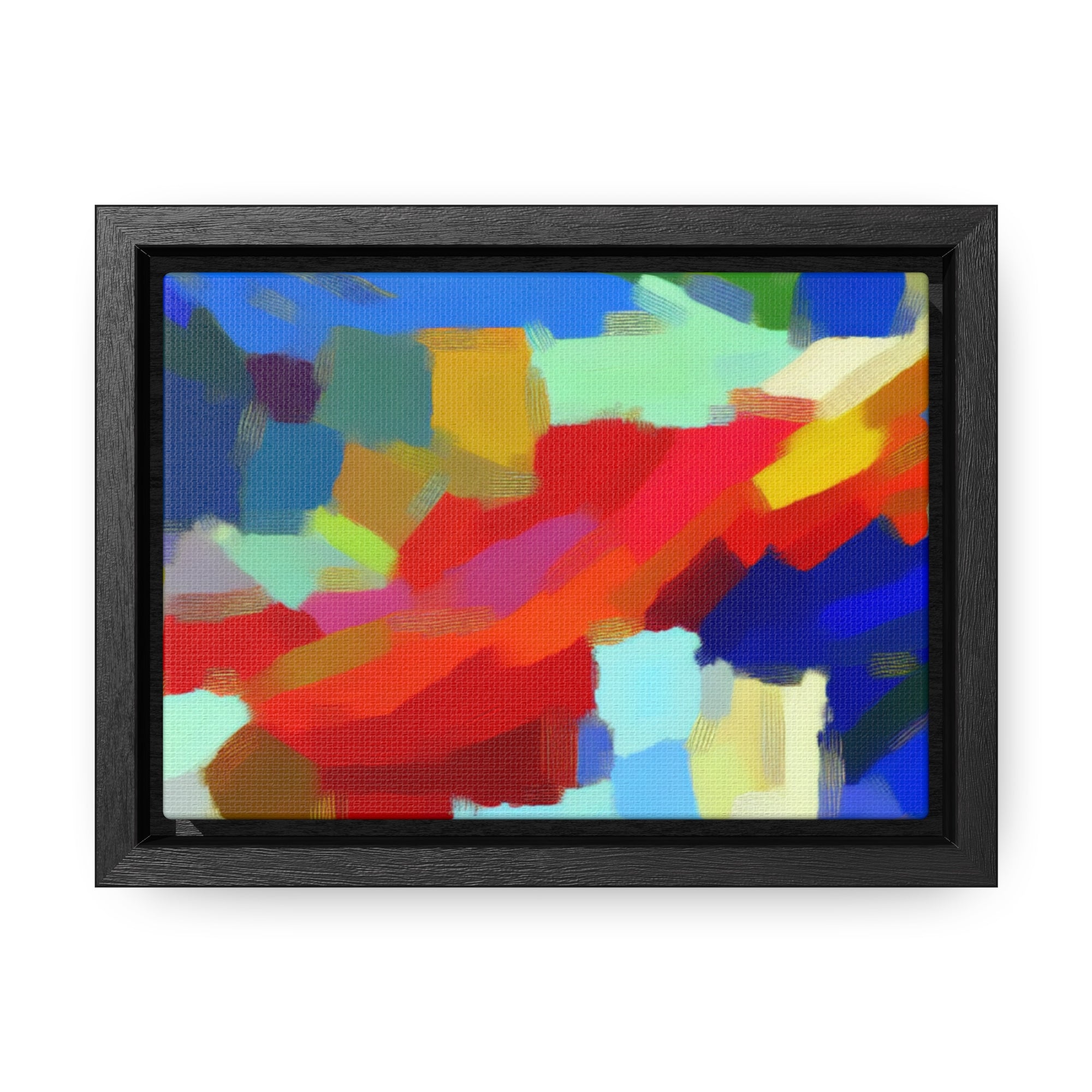 Rhythmic Color Dance | Framed Canvas