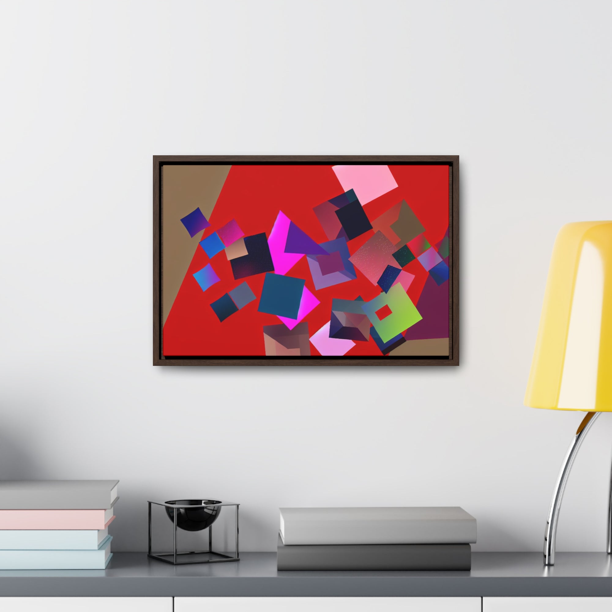 Vibrant Square Serenade | Framed Canvas