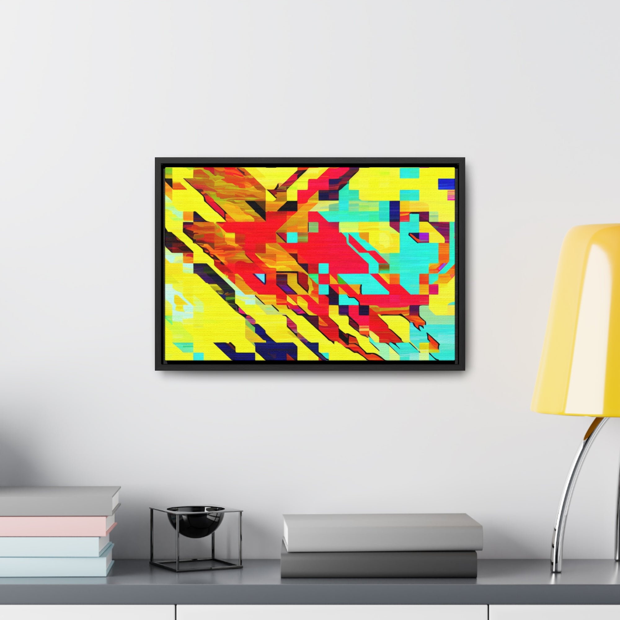 Euphoria in Pixels | Framed Canvas