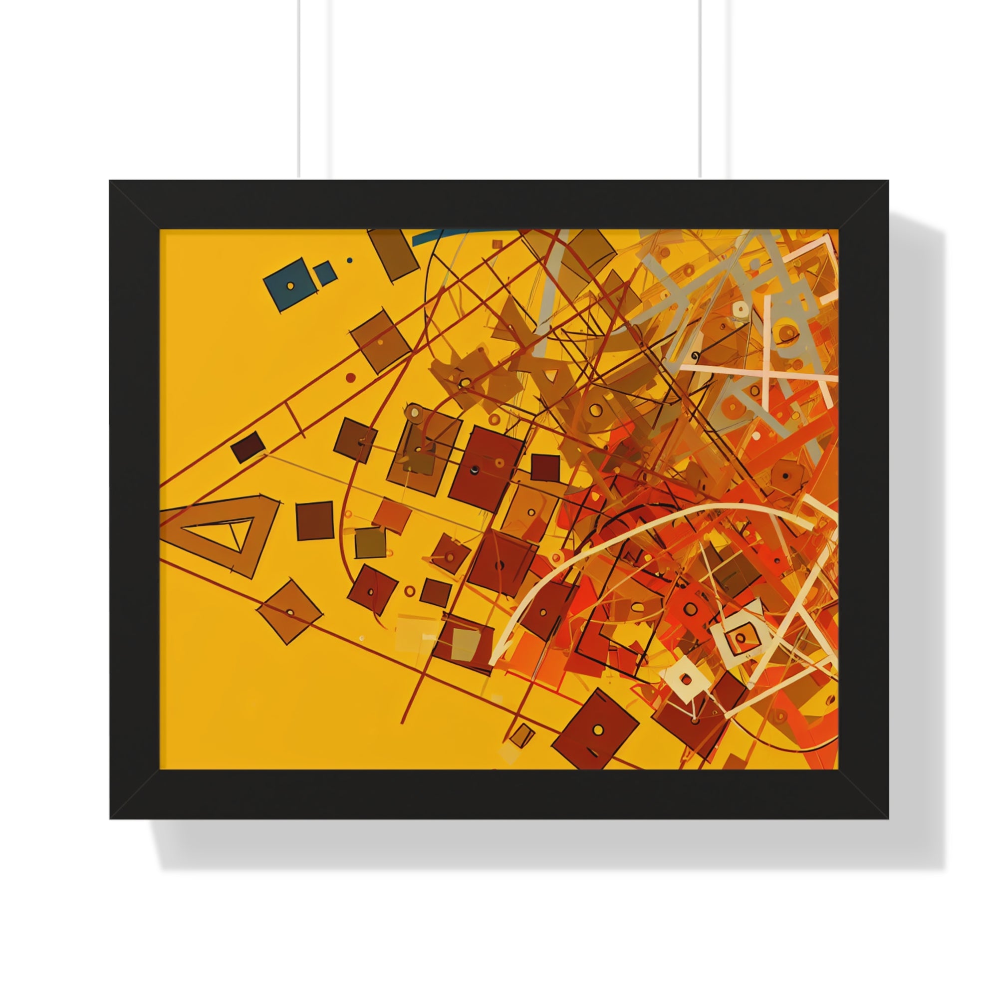 Vibrant Geometry Dance | Framed Print