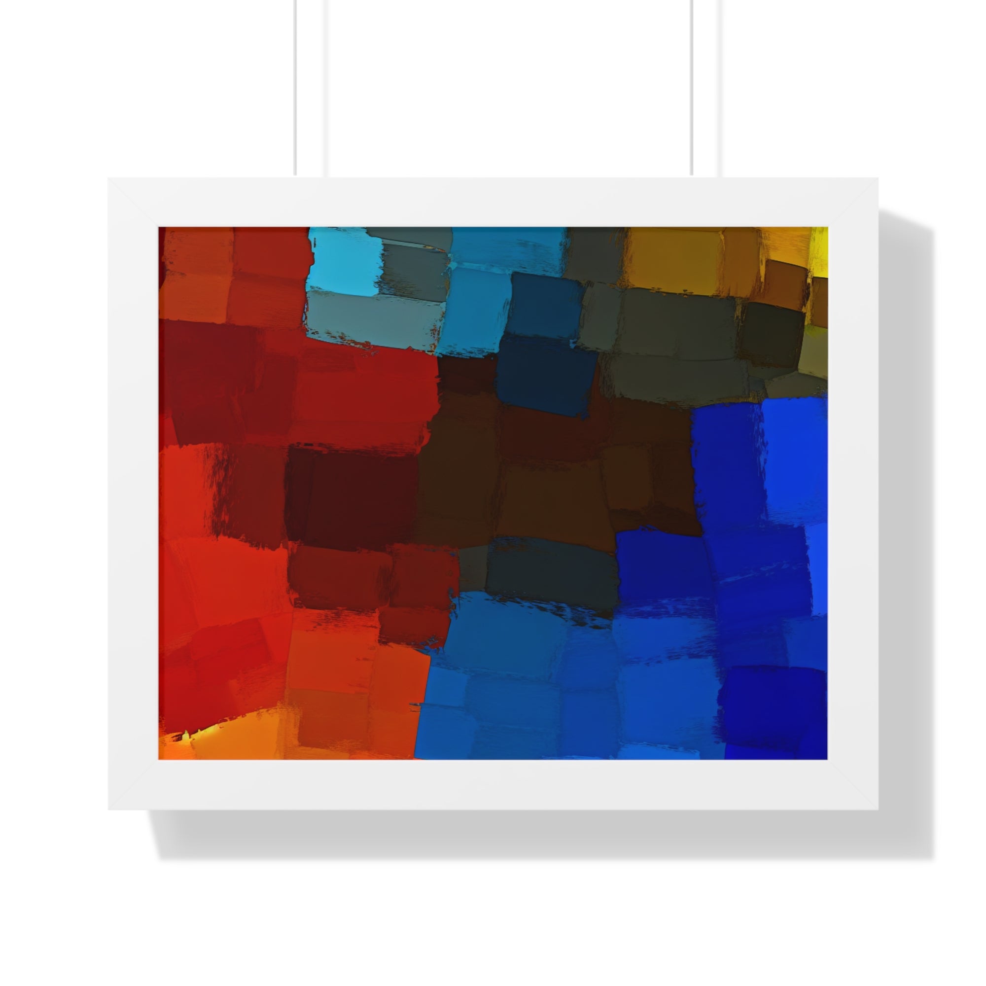 Chromatic Interplay and Duet | Framed Print