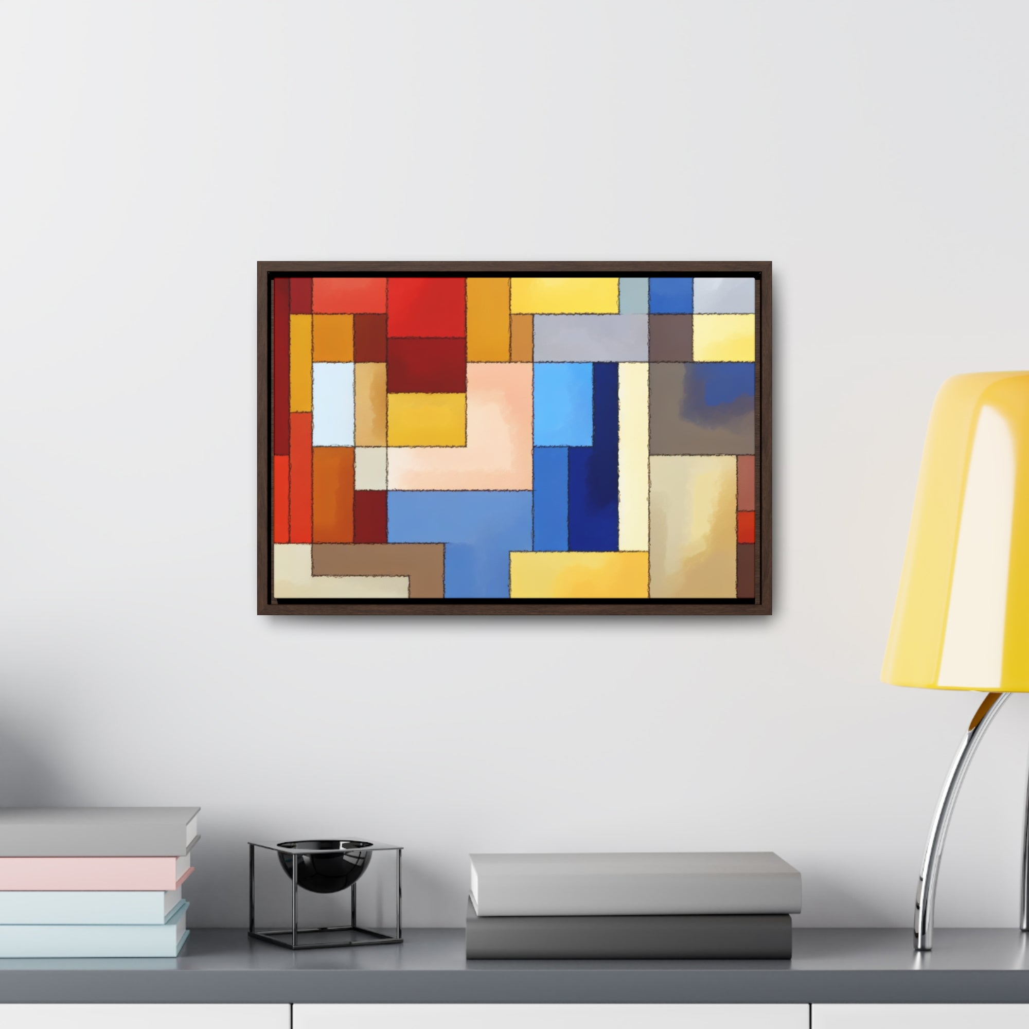 Fragmented Resonance | Framed Canvas