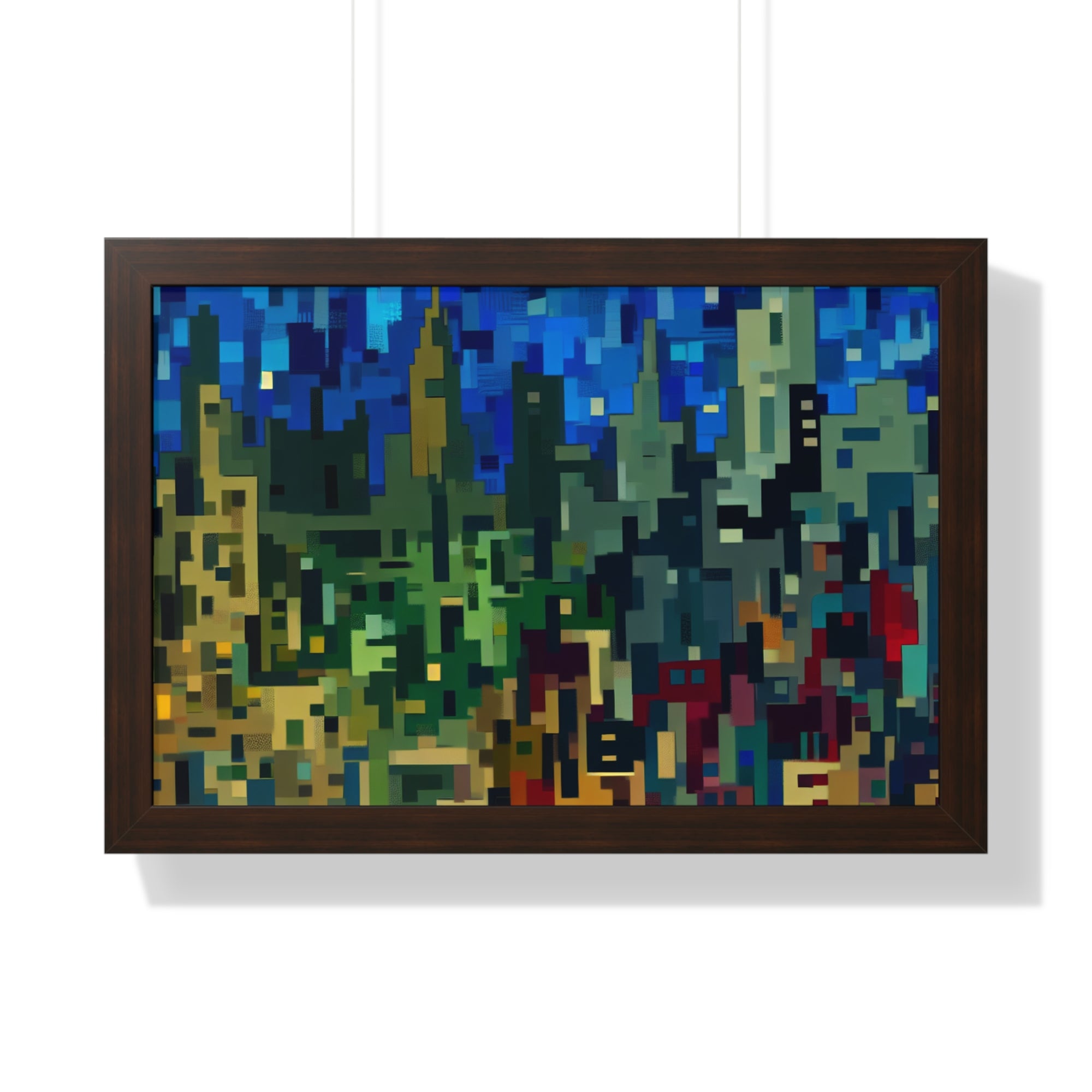 Metalline Urban Reverie | Framed Print