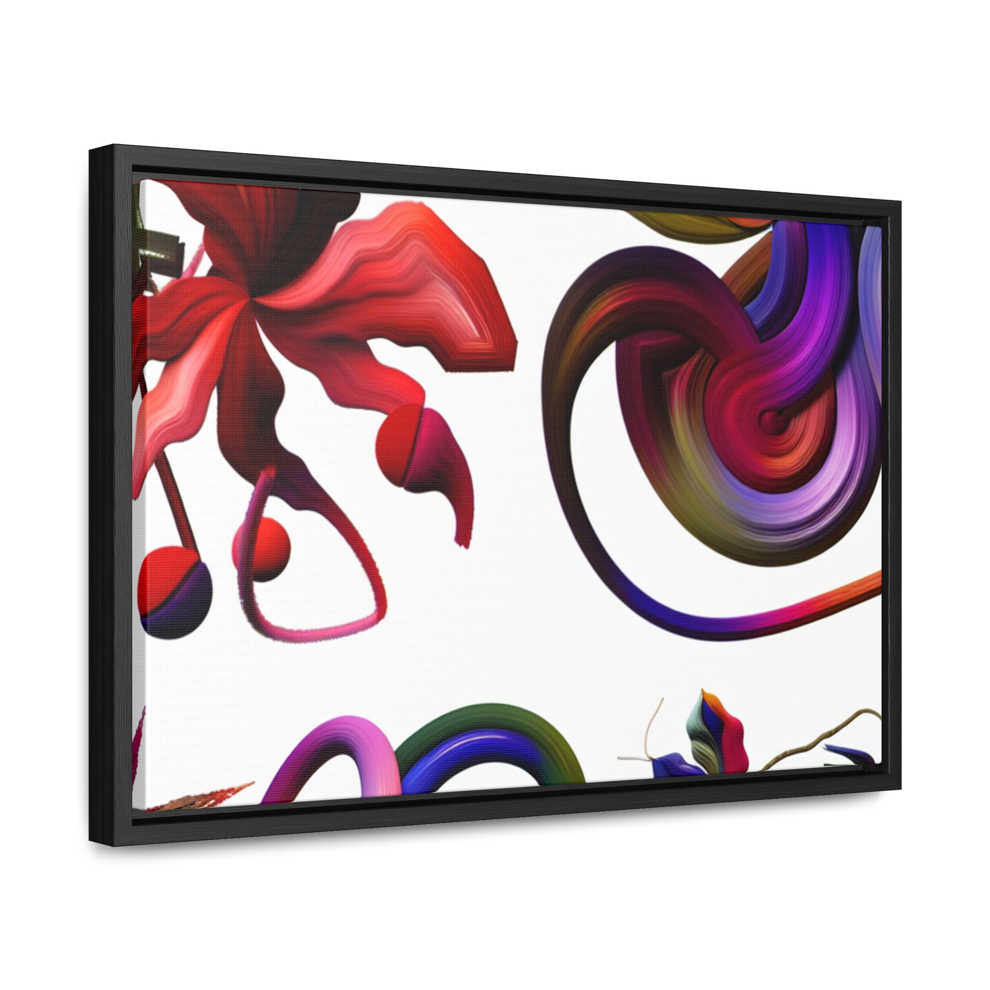 Botanical Whirl and Bloom | Framed Canvas