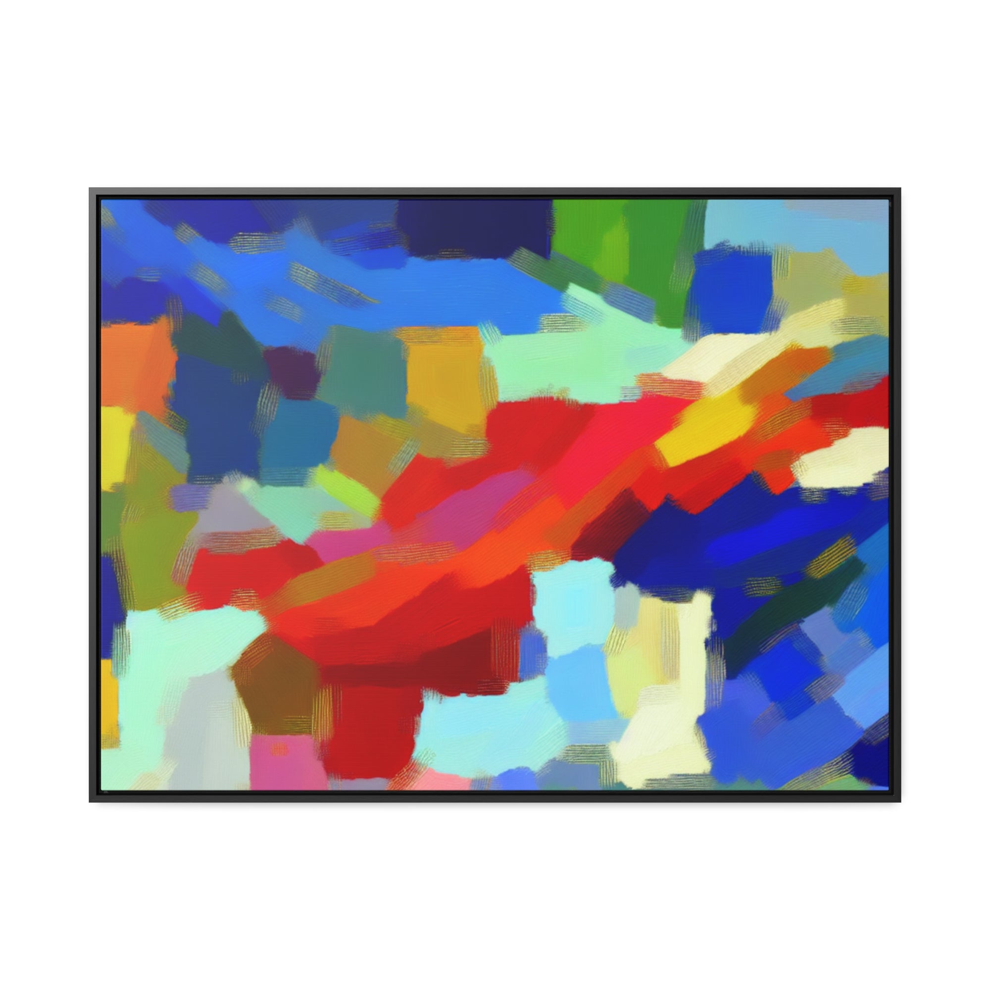 Rhythmic Color Dance | Framed Canvas