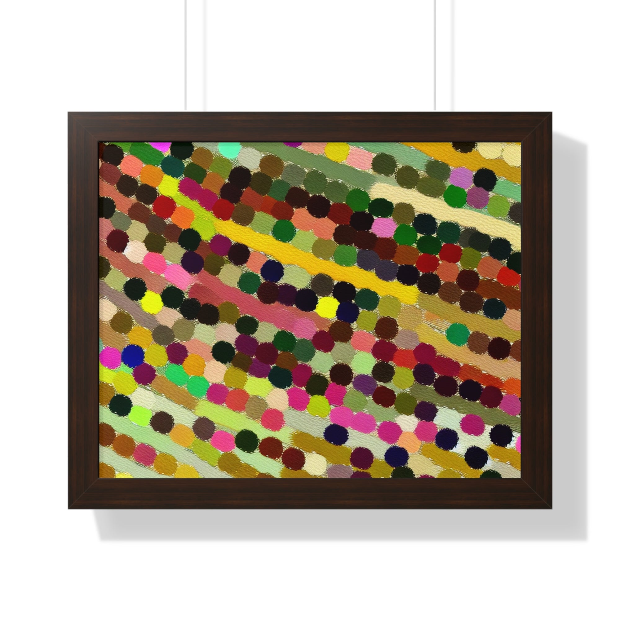 Ebullient Dot Symphony | Framed Print