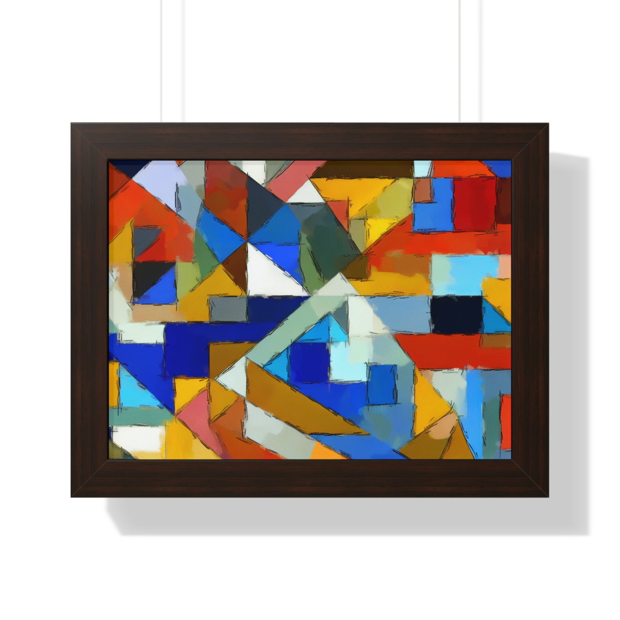 Geometric Pulse and Color | Framed Print