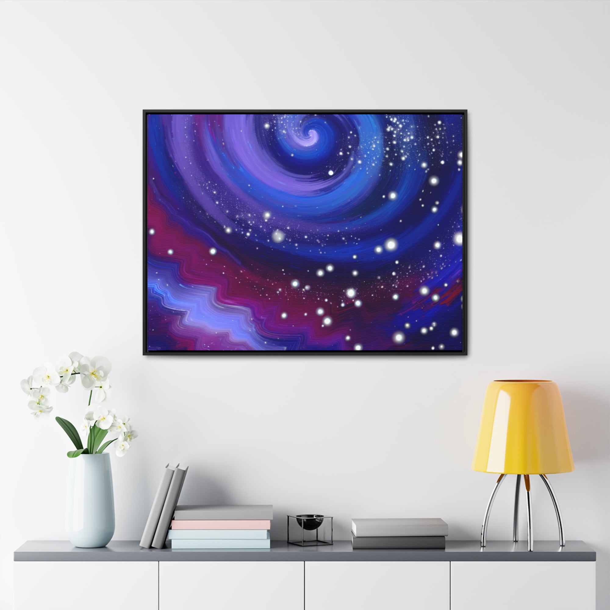 Celestial Whirlwind Dreams | Framed Canvas