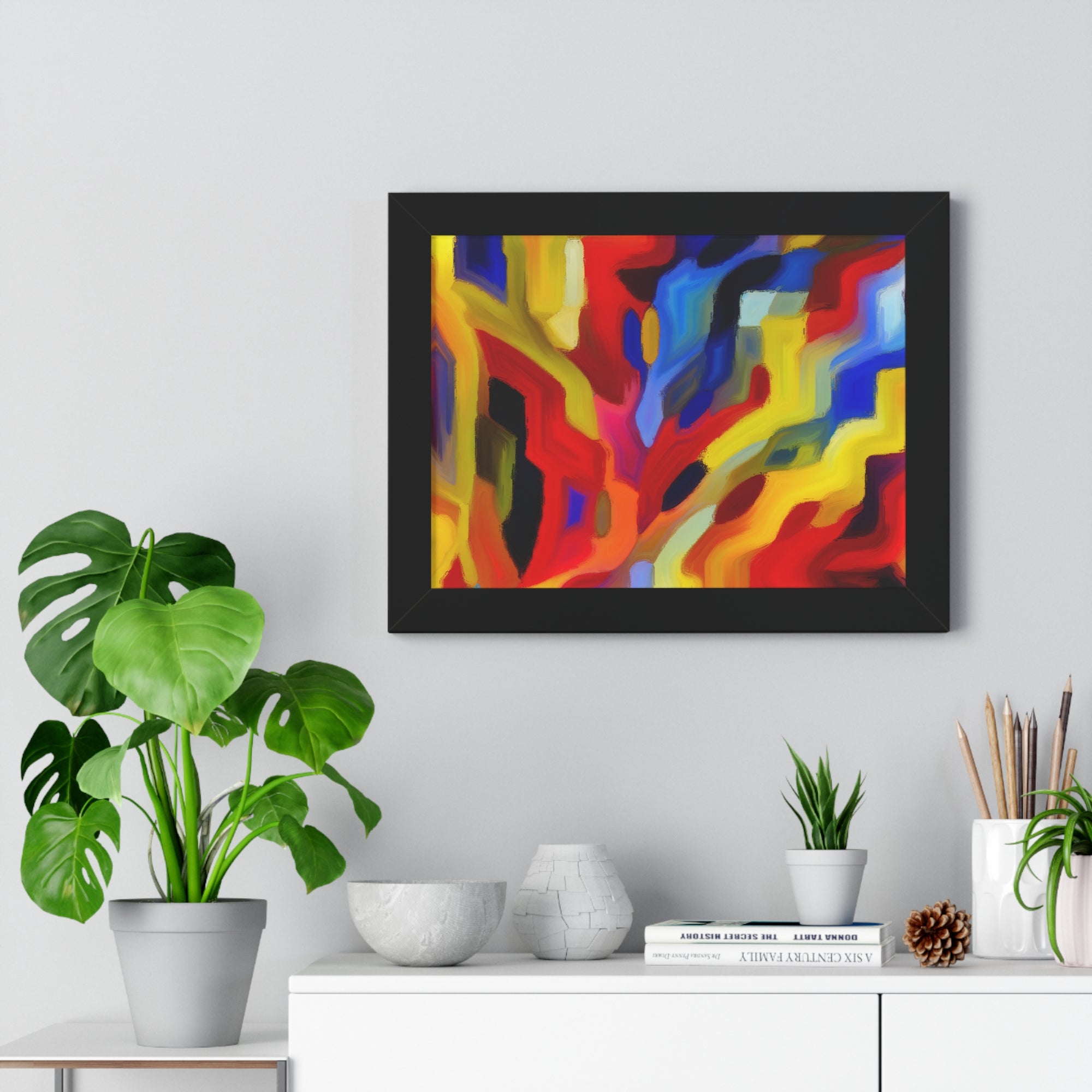 Chromatic Chaos Unveiled | Framed Print