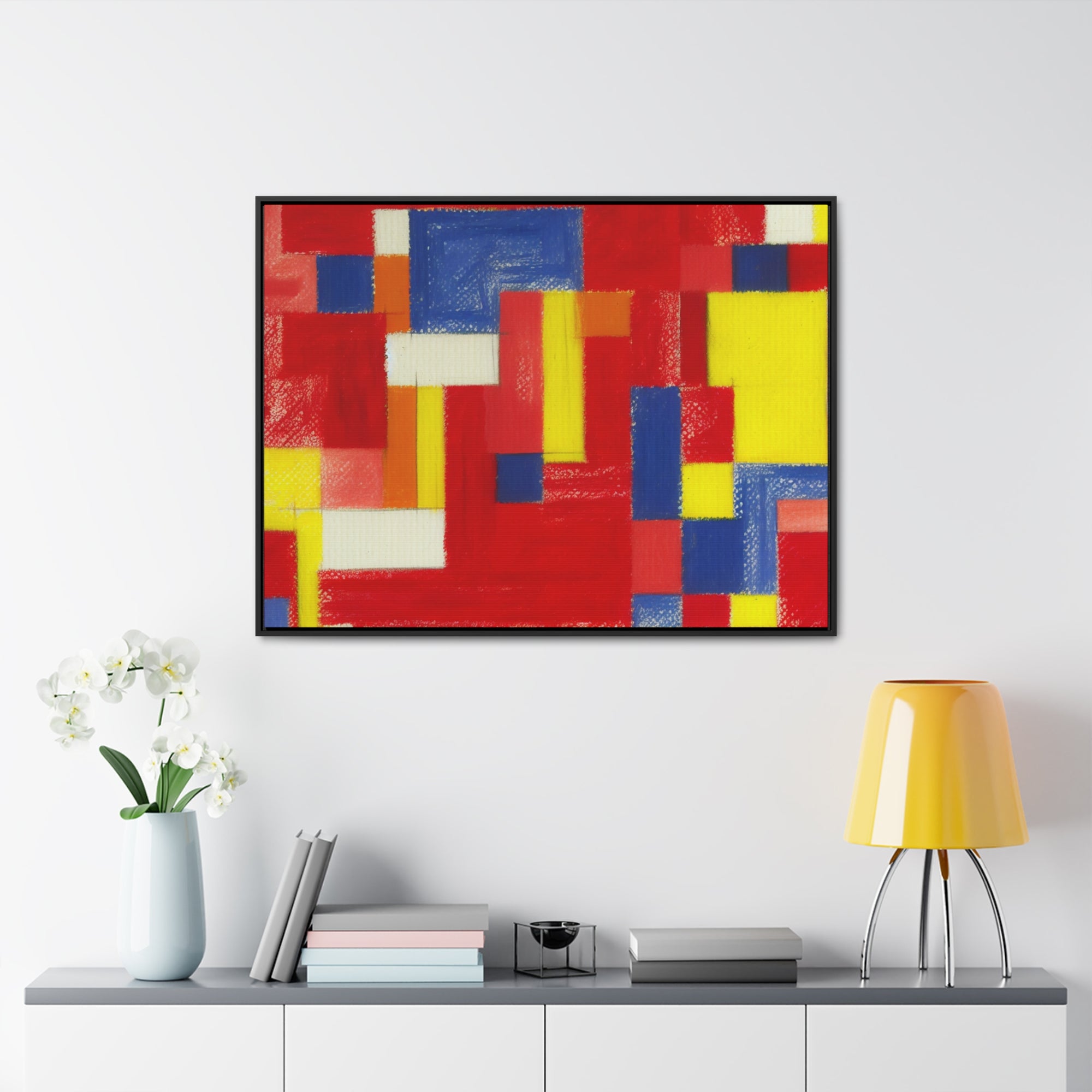 Vibrant Rhythmic Harmony | Framed Canvas