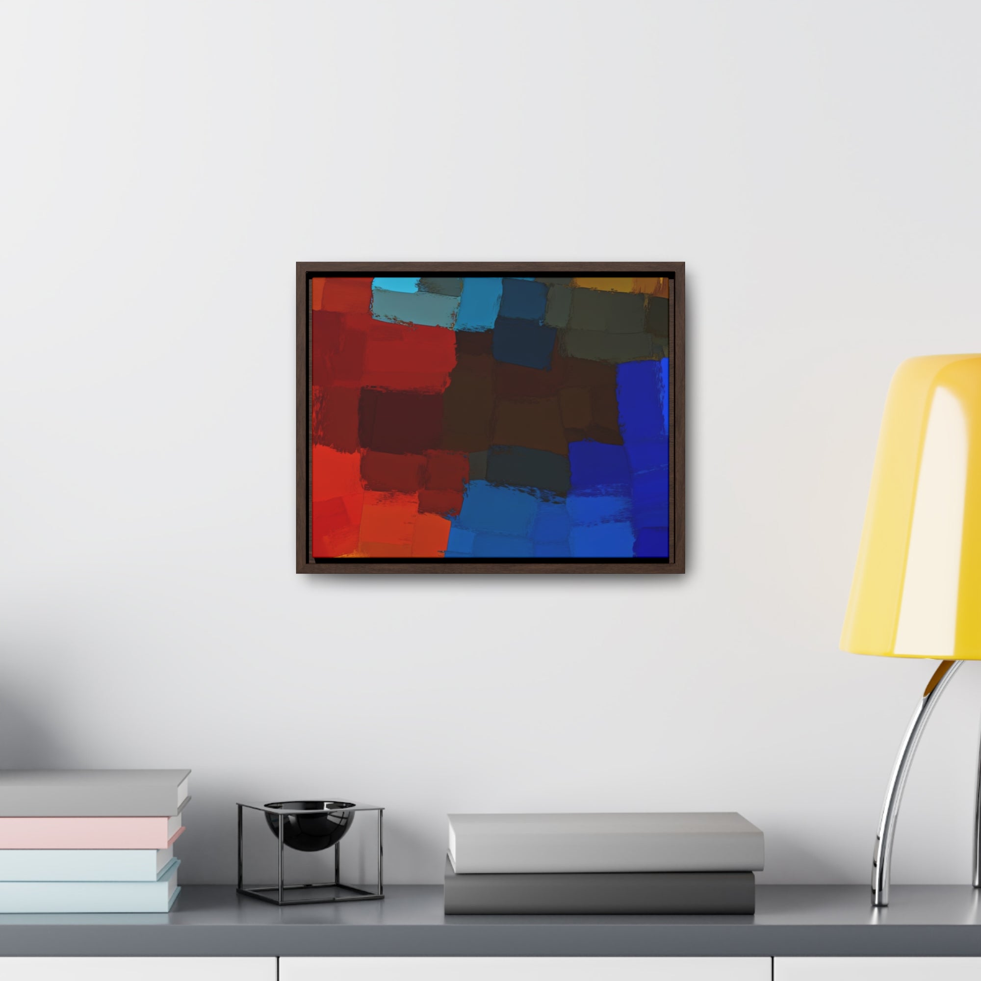 Chromatic Interplay and Duet | Framed Canvas