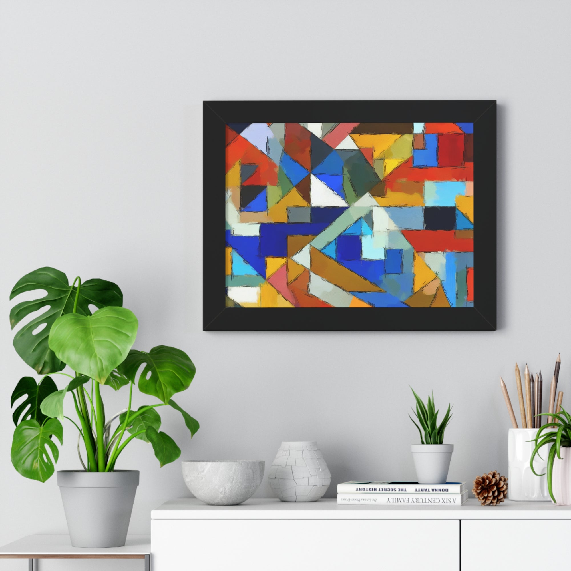 Geometric Pulse and Color | Framed Print