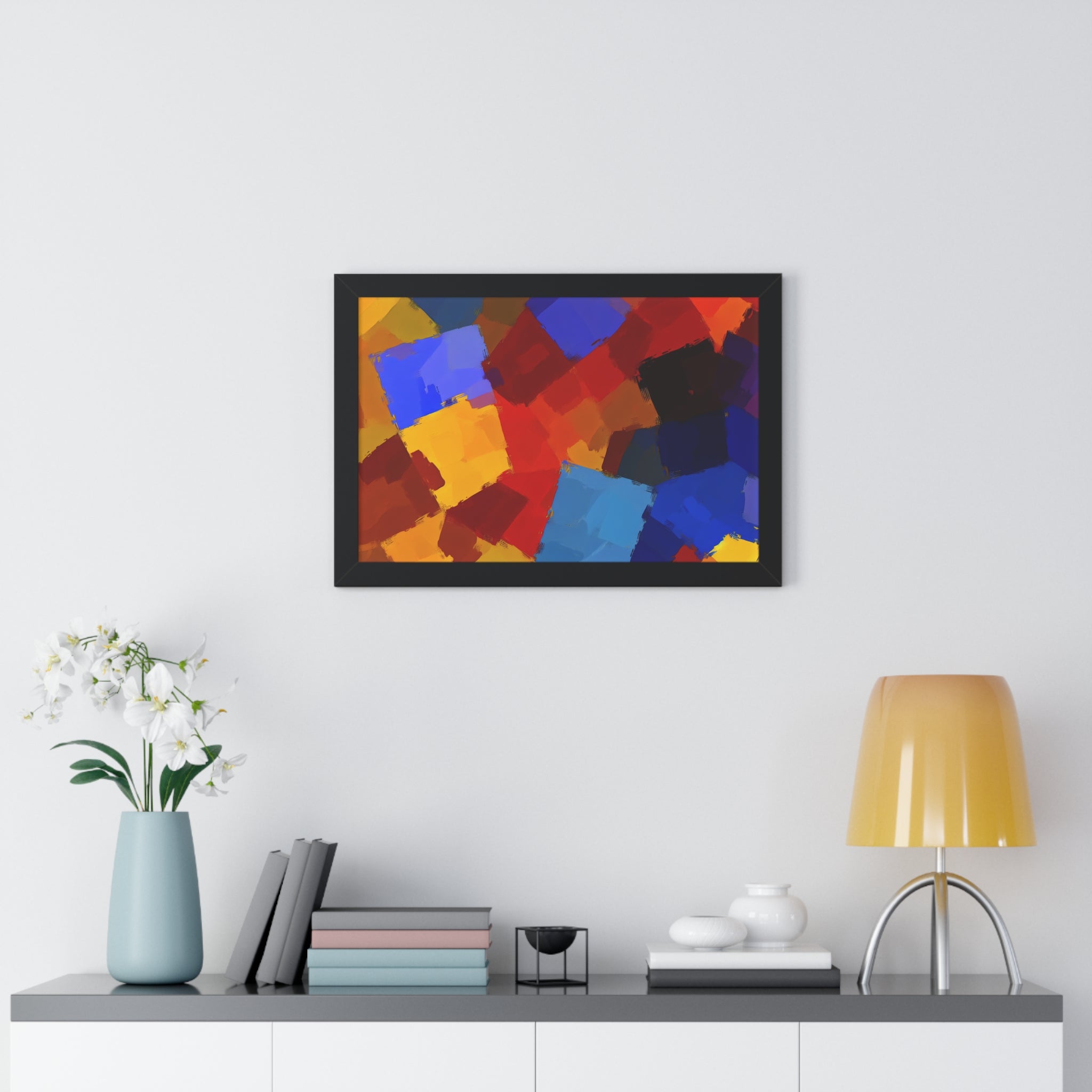 Prismatic Whirl and Flow | Framed Print