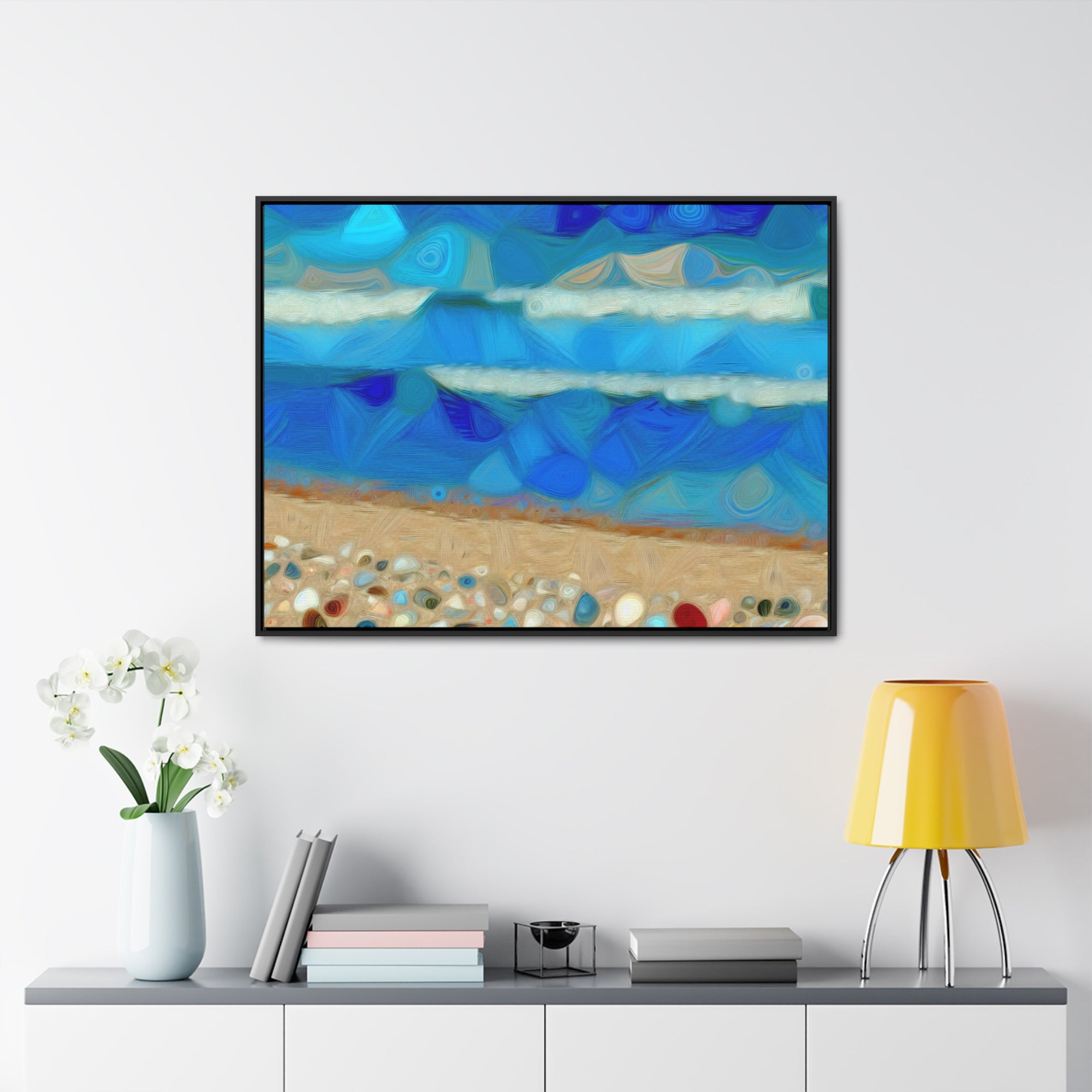 Whispers of Tidal Serenity | Framed Canvas