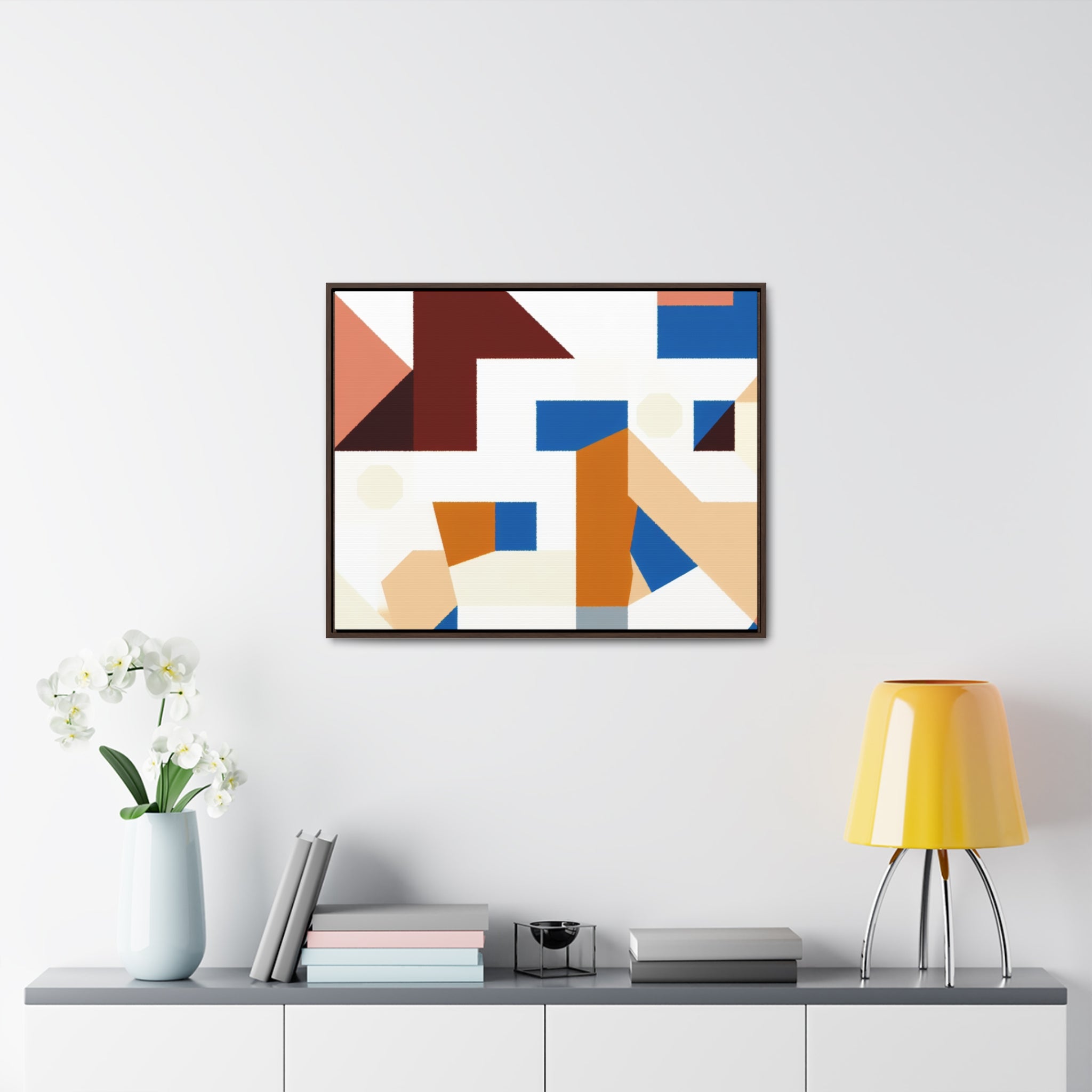 Rhythmic Fragments of Color | Framed Canvas