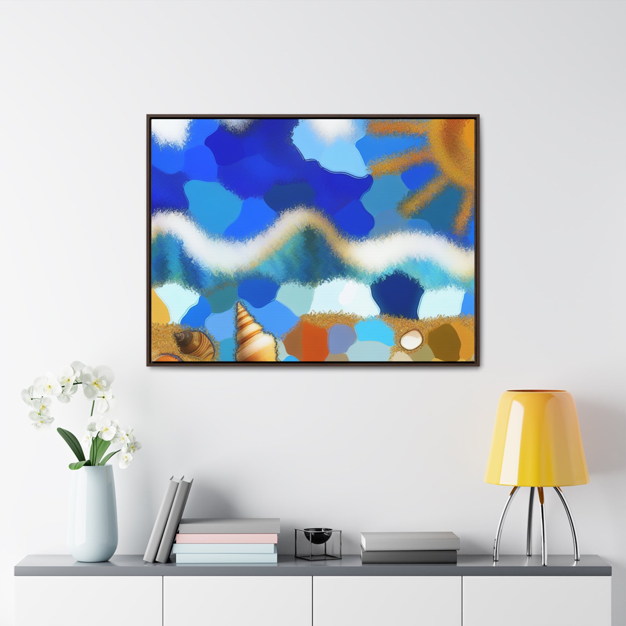 Tidal Dreams and Sunlight | Framed Canvas