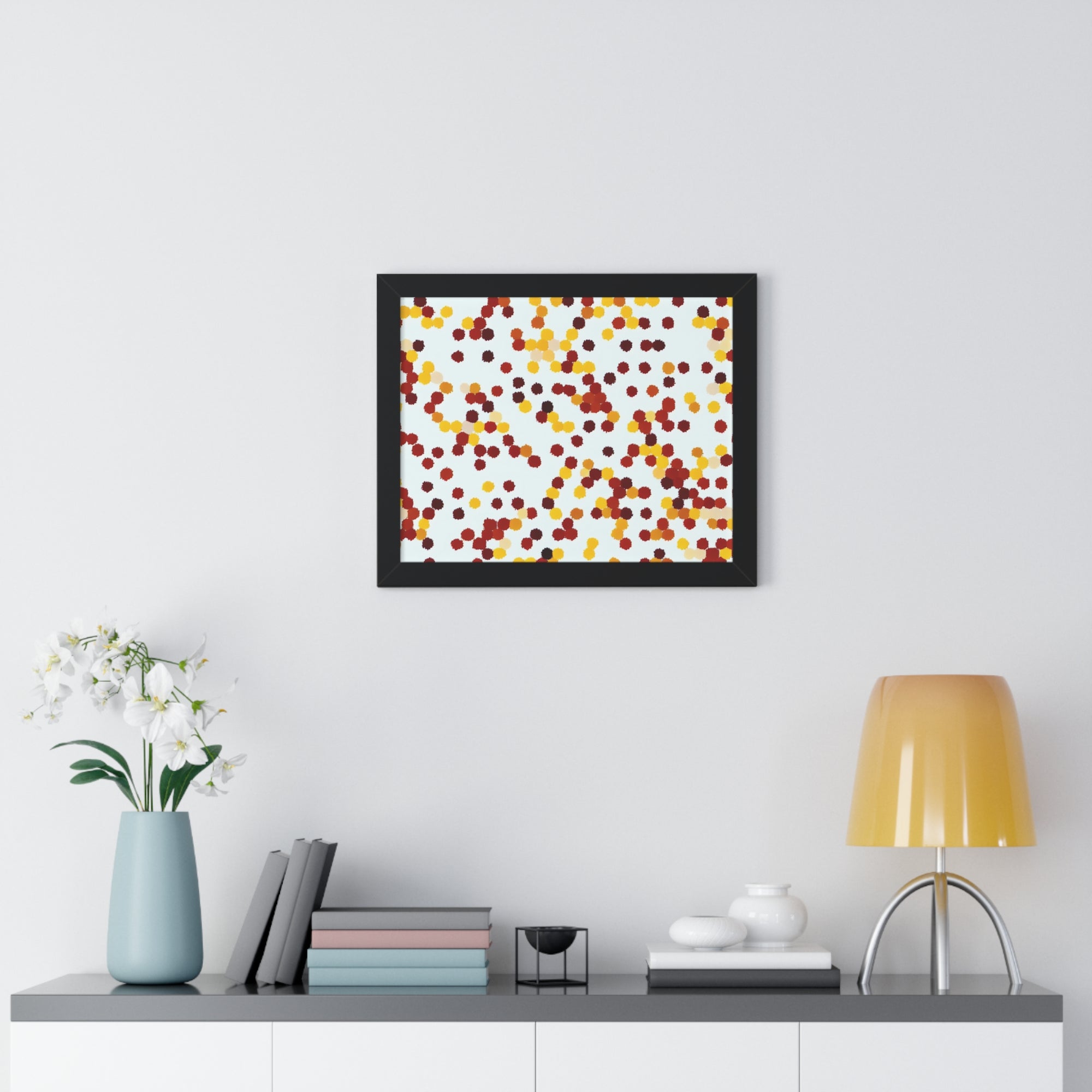 Ebullient Dots of Harmony | Framed Print