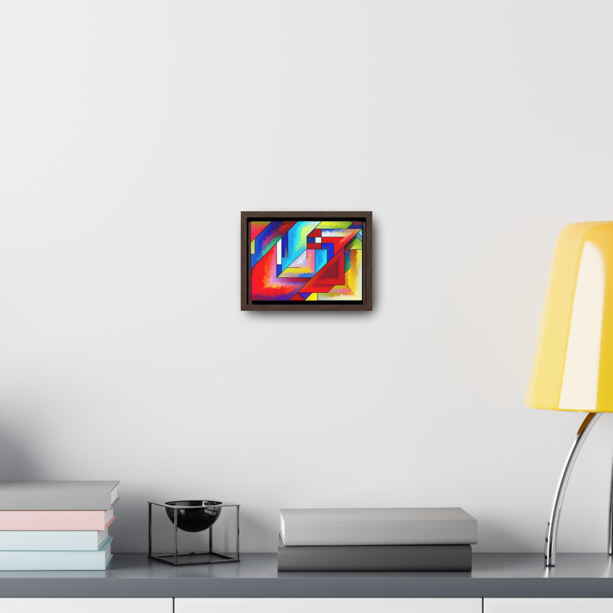 Energetic Harmony in Shapes | Framed Canvas