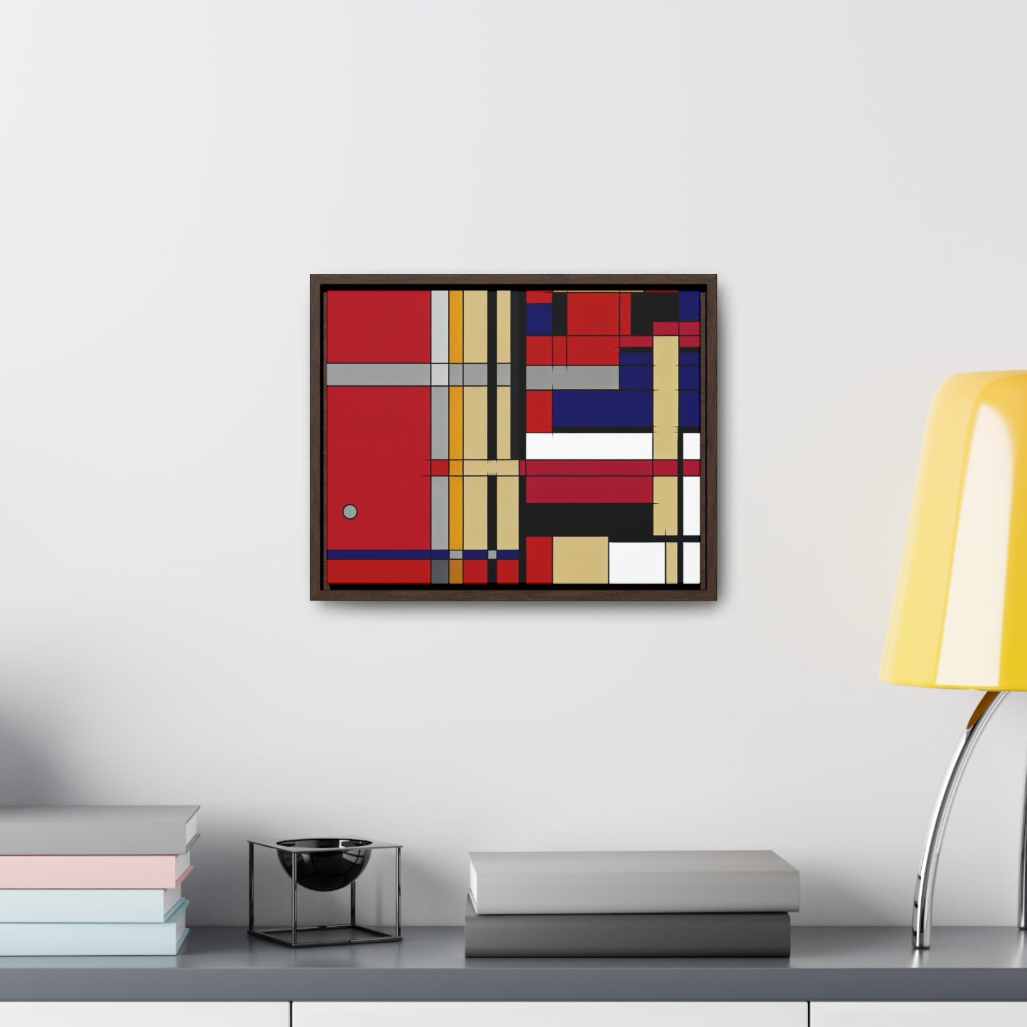 Dynamic Harmony of Shapes | Framed Canvas