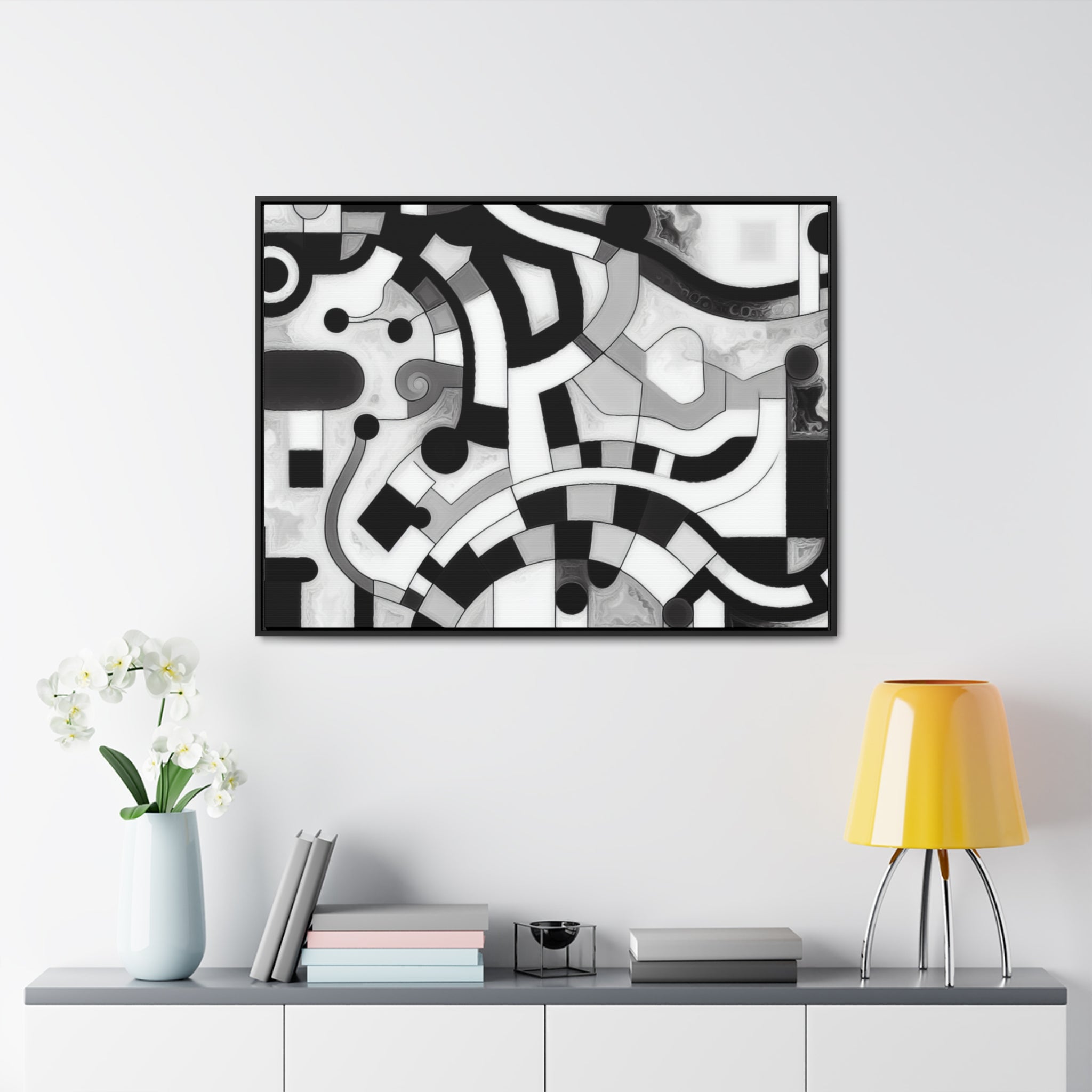 Rhythm of Shadows | Framed Canvas