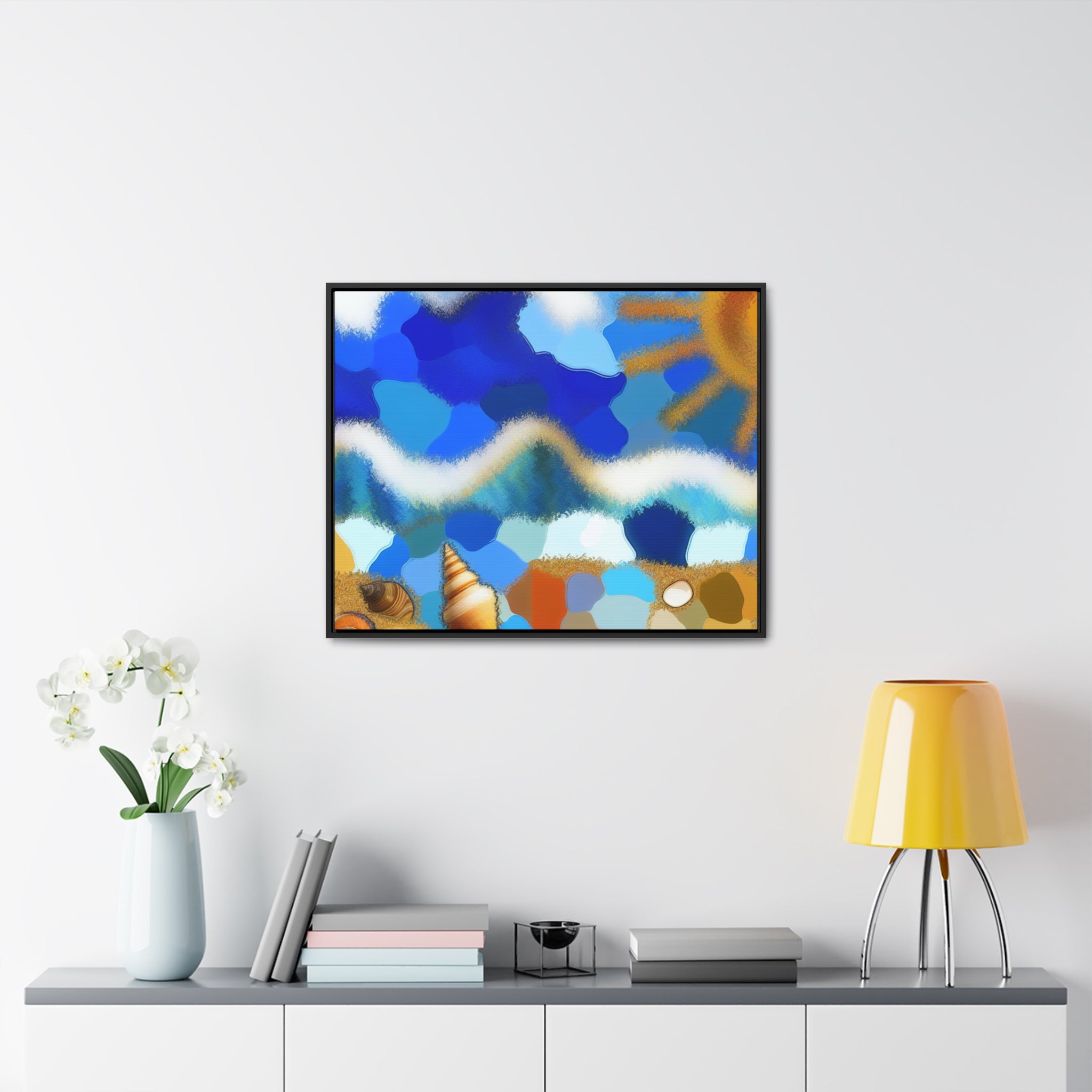 Tidal Dreams and Sunlight | Framed Canvas