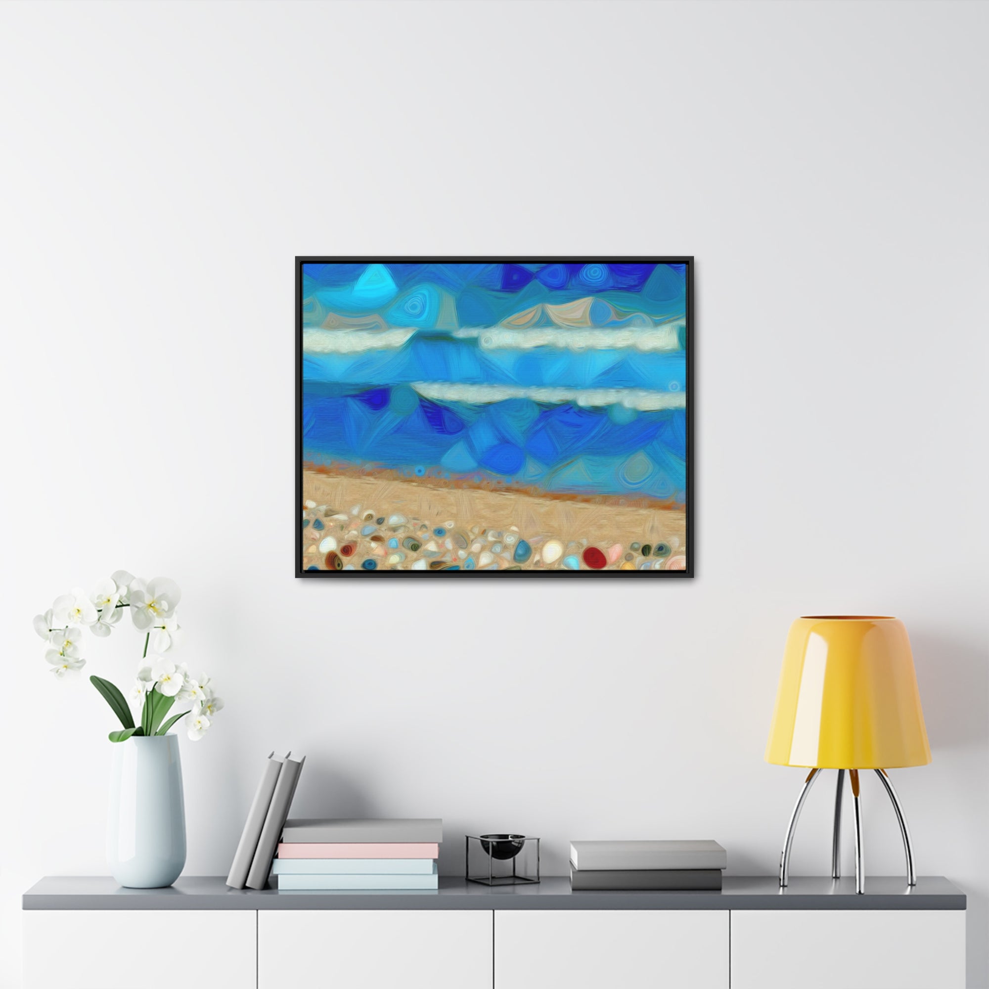 Whispers of Tidal Serenity | Framed Canvas