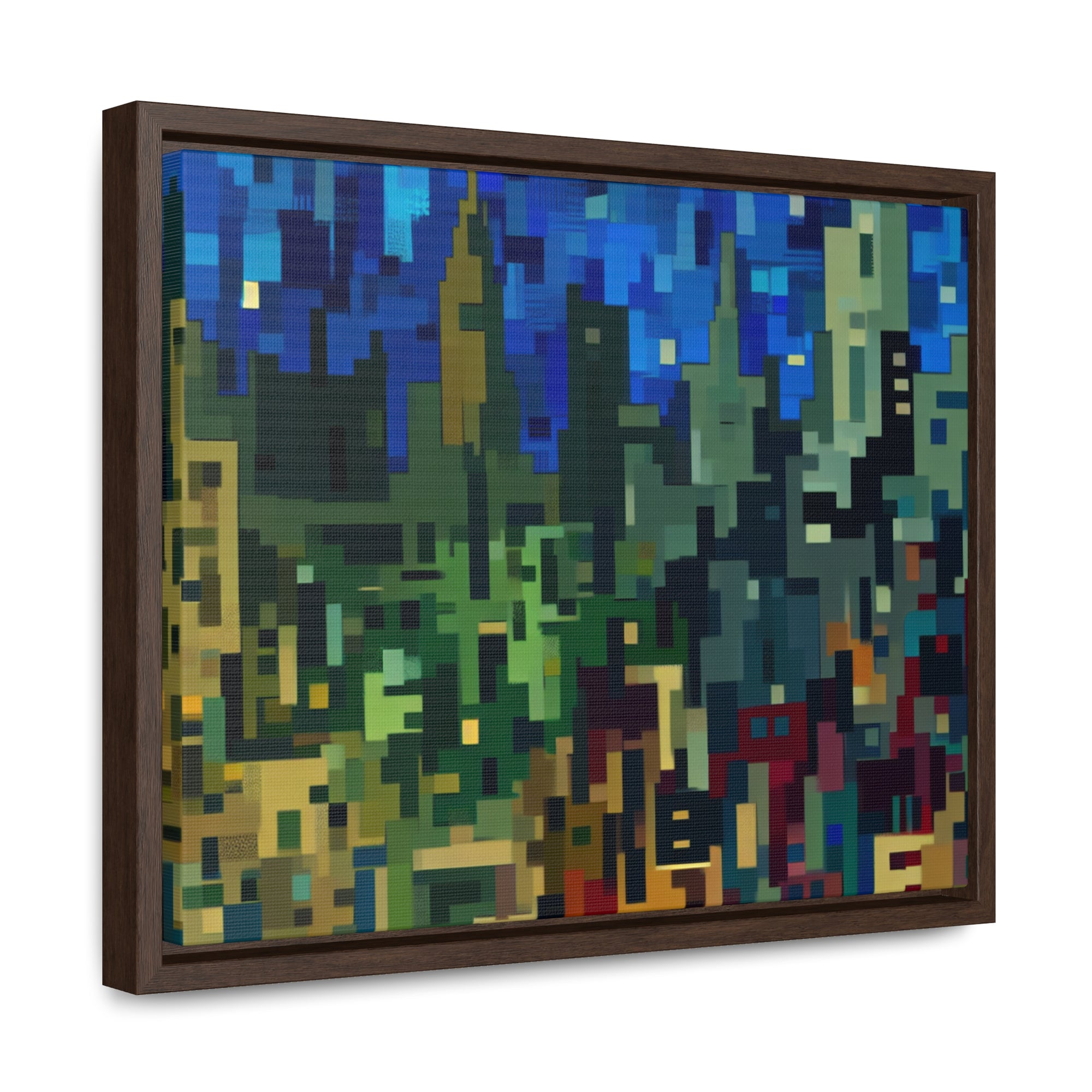 Metalline Urban Reverie | Framed Canvas