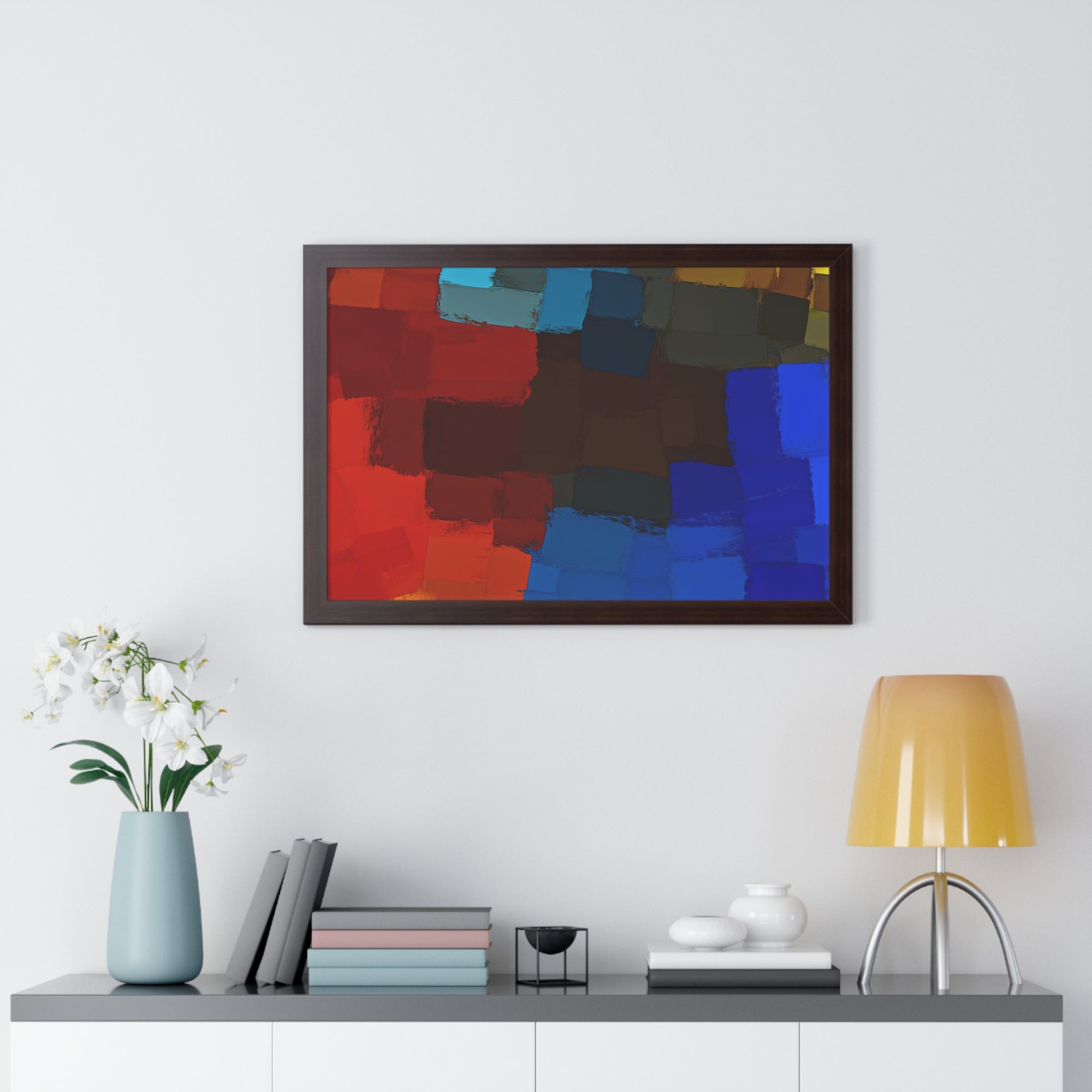 Chromatic Interplay and Duet | Framed Print