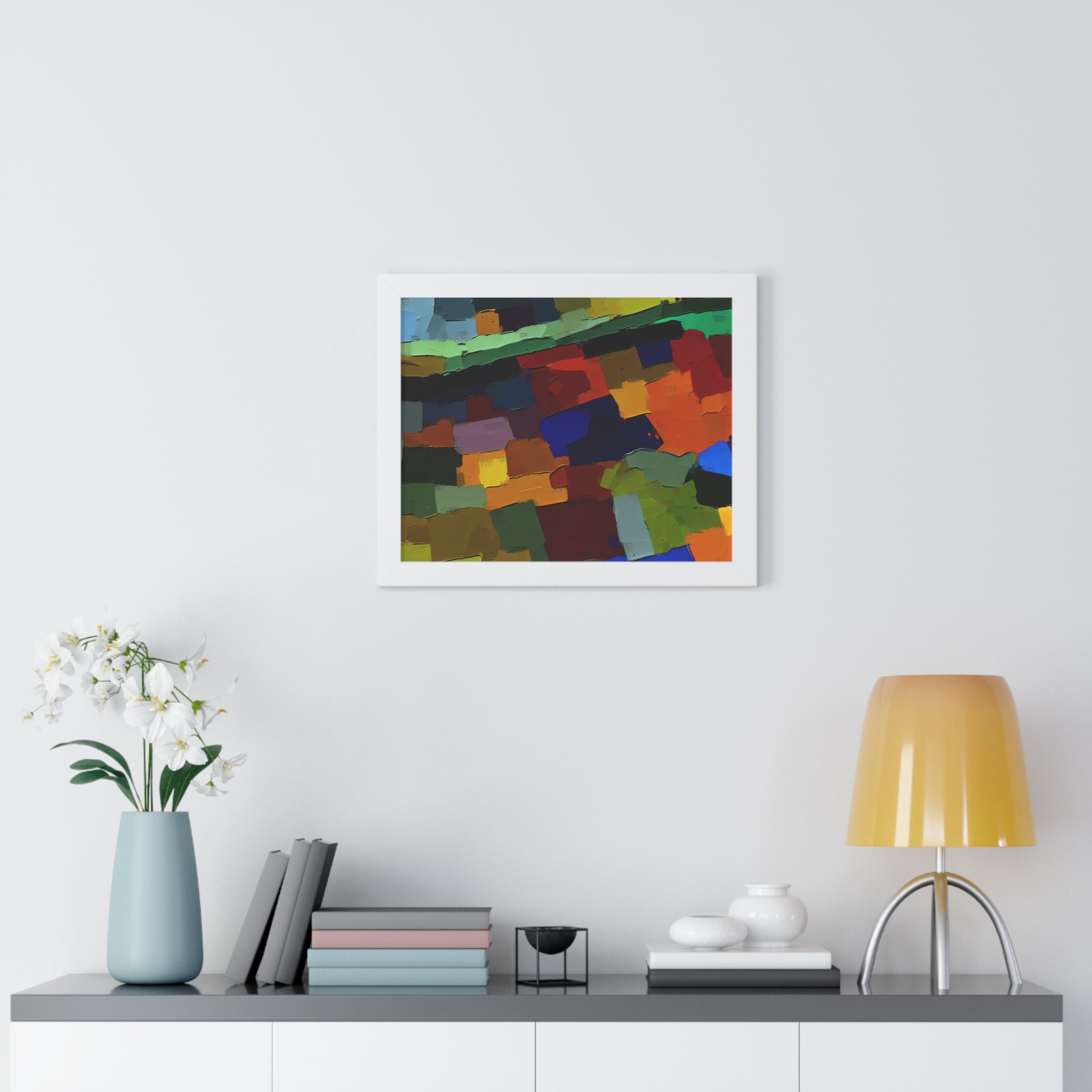 Chromatic Drift and Depth | Framed Print