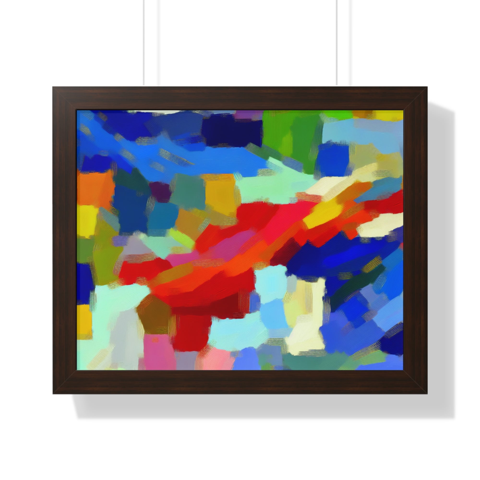 Rhythmic Color Dance | Framed Print